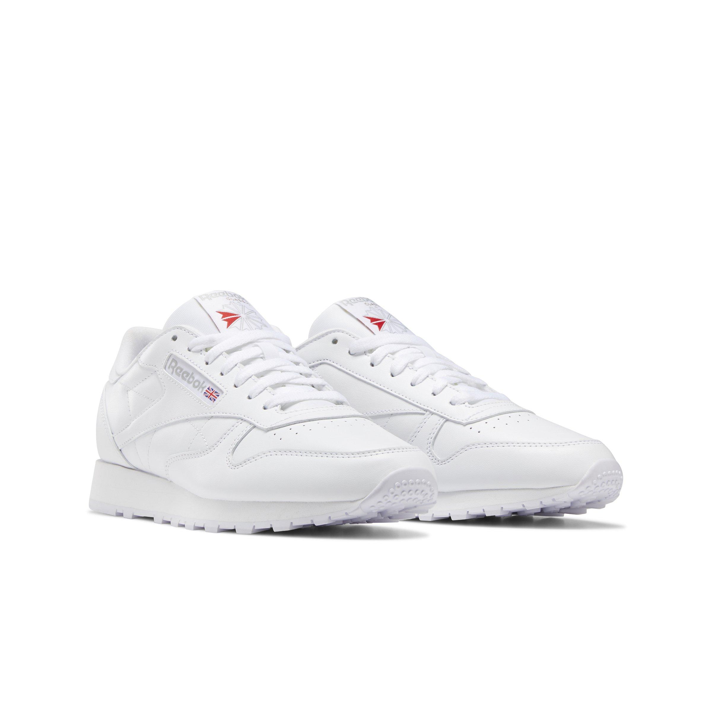 Reebok Classic Leather "Ftwr White/Ftwr White/Pure Grey 3" Unisex Shoe - WHITE/GREY Thumbnail View 3