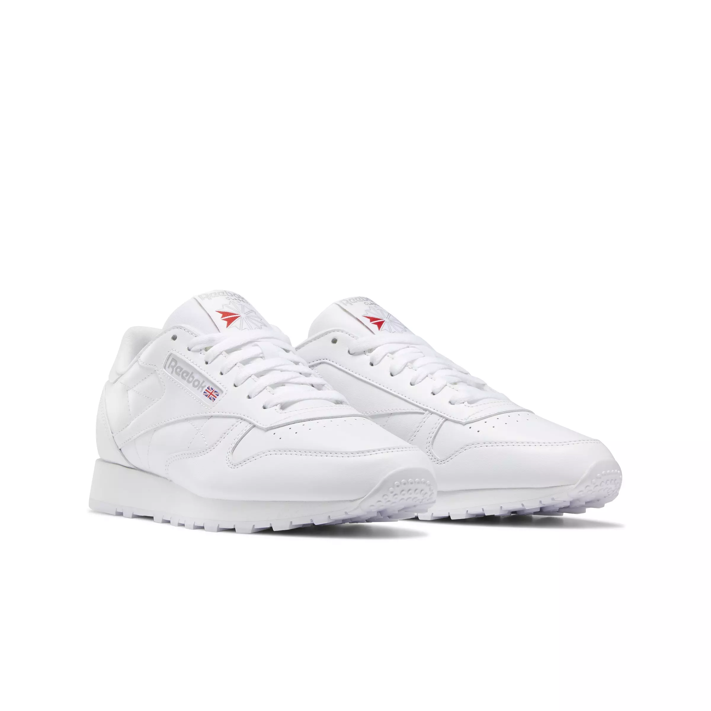 Reebok Classic Leather "Ftwr White/Ftwr White/Pure Grey 3" Unisex Shoe - WHITE/GREY