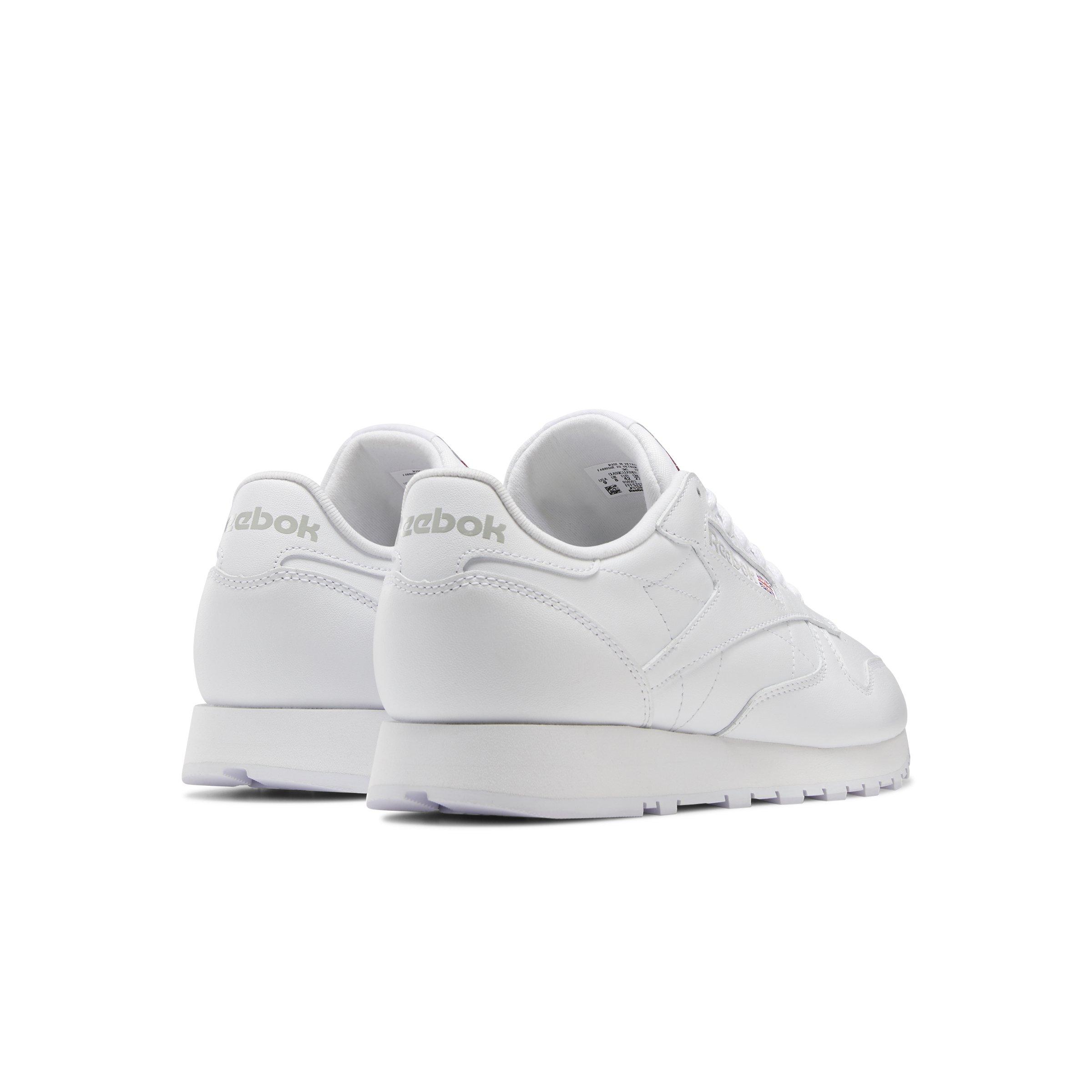 Reebok Classic Leather "Ftwr White/Ftwr White/Pure Grey 3" Unisex Shoe - WHITE/GREY Thumbnail View 4