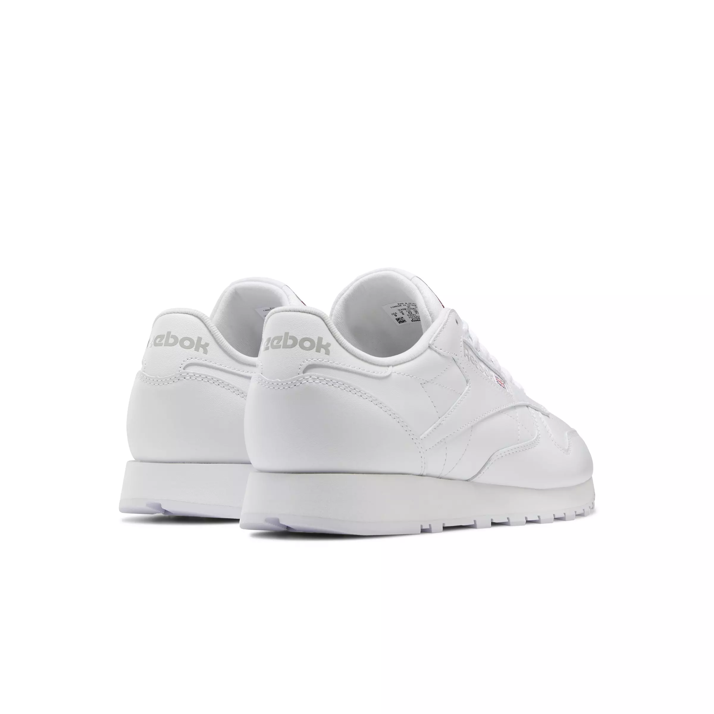 Reebok Classic Leather "Ftwr White/Ftwr White/Pure Grey 3" Unisex Shoe - WHITE/GREY