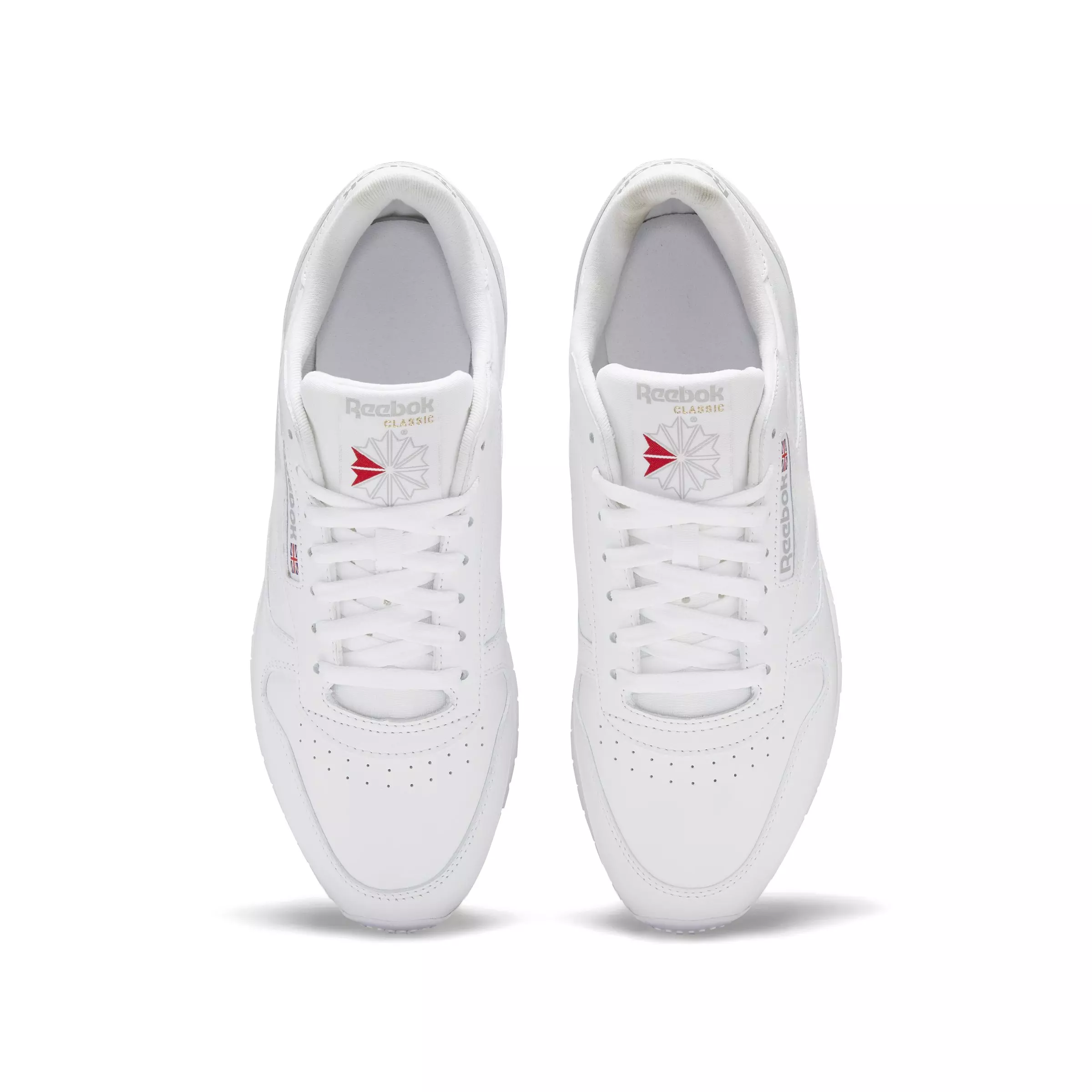 Reebok Classic Leather "Ftwr White/Ftwr White/Pure Grey 3" Unisex Shoe - WHITE/GREY