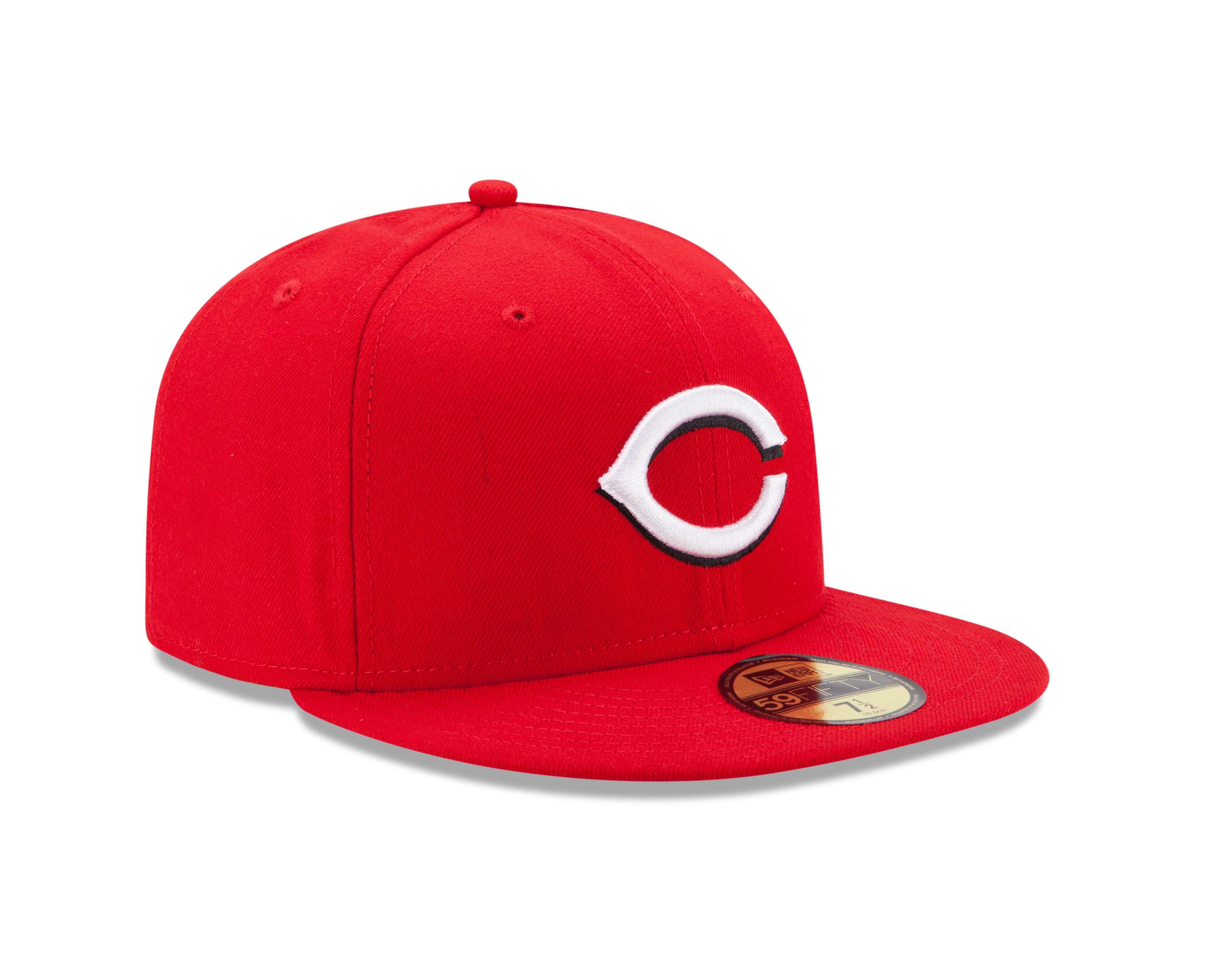 New Era Cincinnati Reds MLB 59FIFTY Authentic Collection Hat Fitted Hat-Red