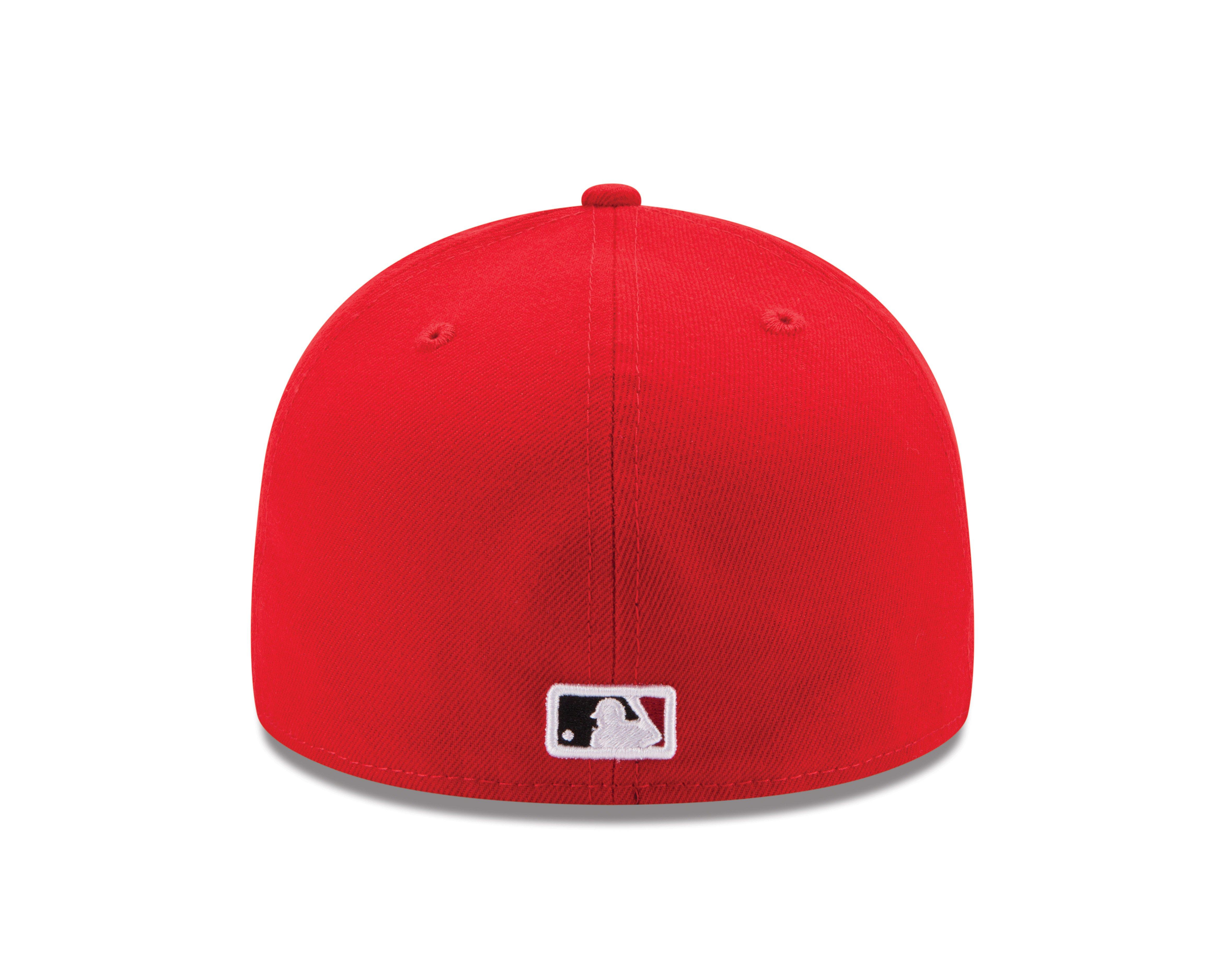 New Era Cincinnati Reds MLB 59FIFTY Authentic Collection Hat Fitted Hat - Red - RED Thumbnail View 4
