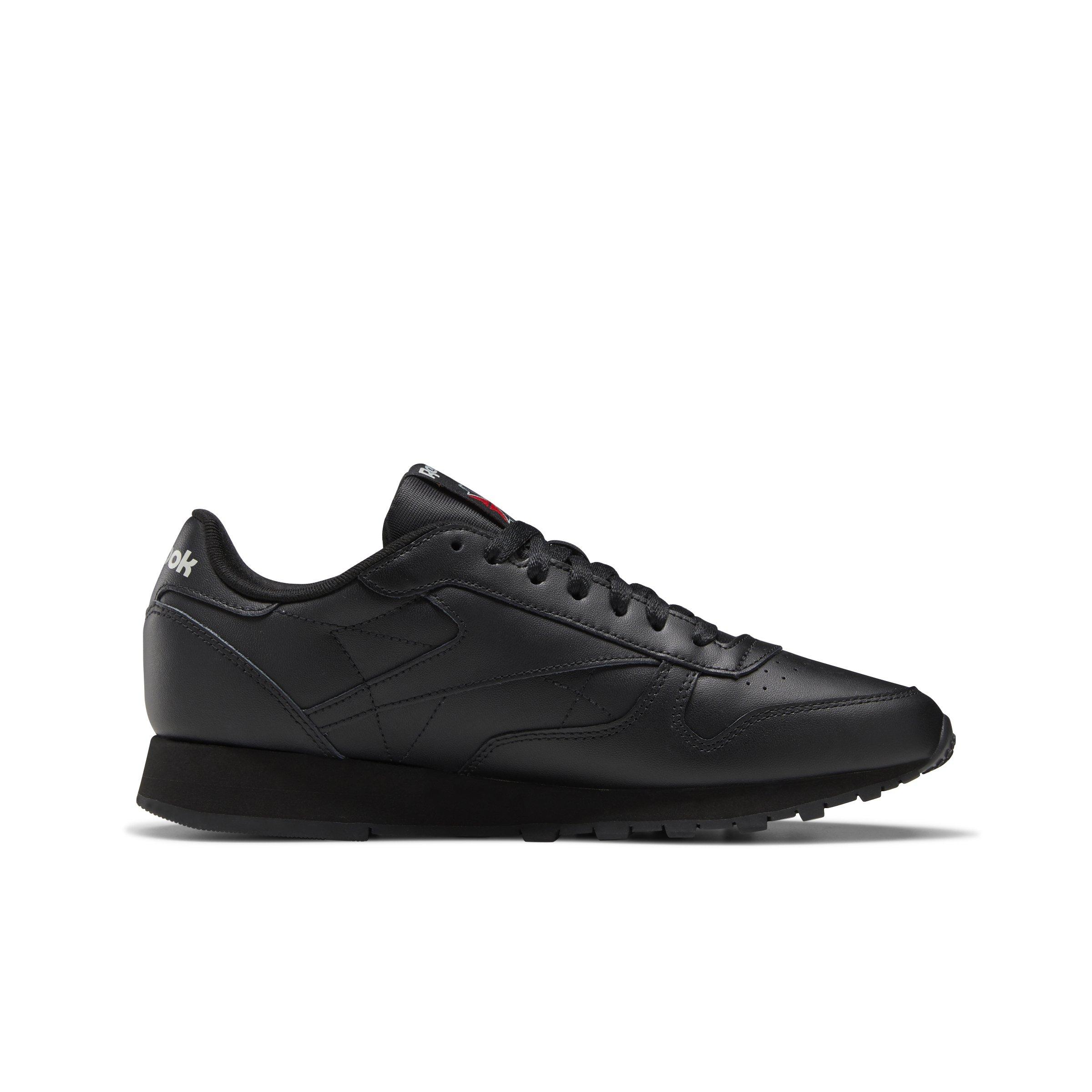Reebok Classic Leather "Core Black/Core Black/Pure Grey 5" Unisex Shoe - BLACK/GREY Thumbnail View 2