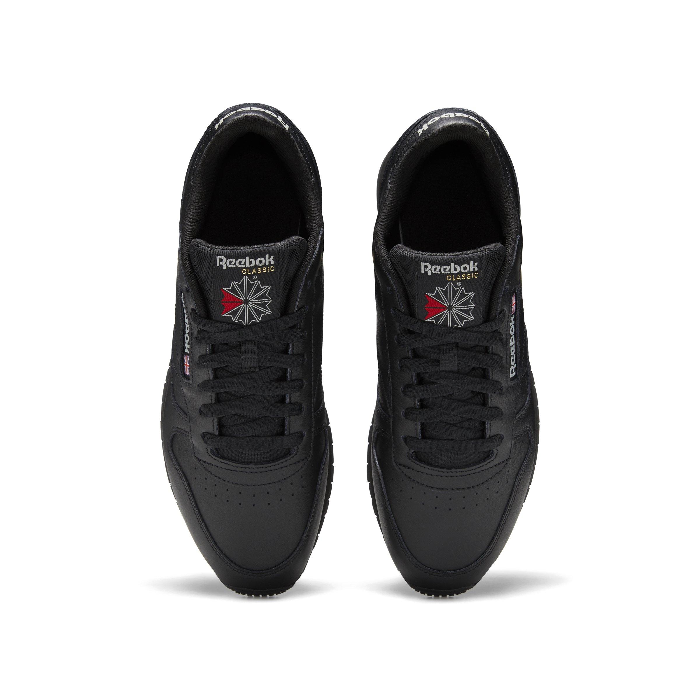 Reebok Classic Leather "Core Black/Core Black/Pure Grey 5" Unisex Shoe - BLACK/GREY Thumbnail View 5