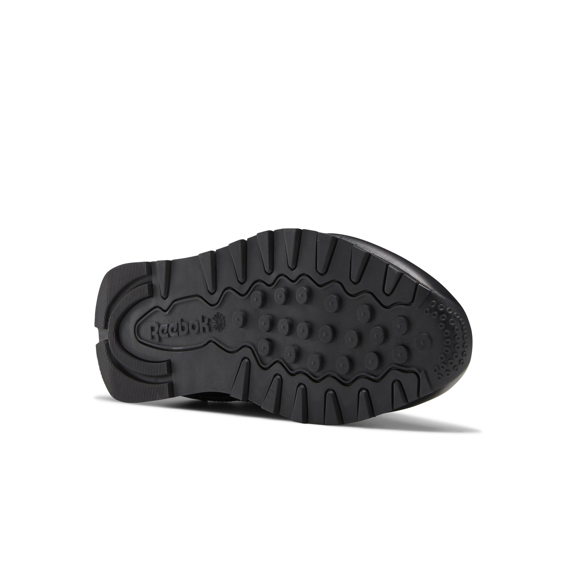 Reebok Classic Leather "Core Black/Core Black/Pure Grey 5" Unisex Shoe - BLACK/GREY Thumbnail View 6