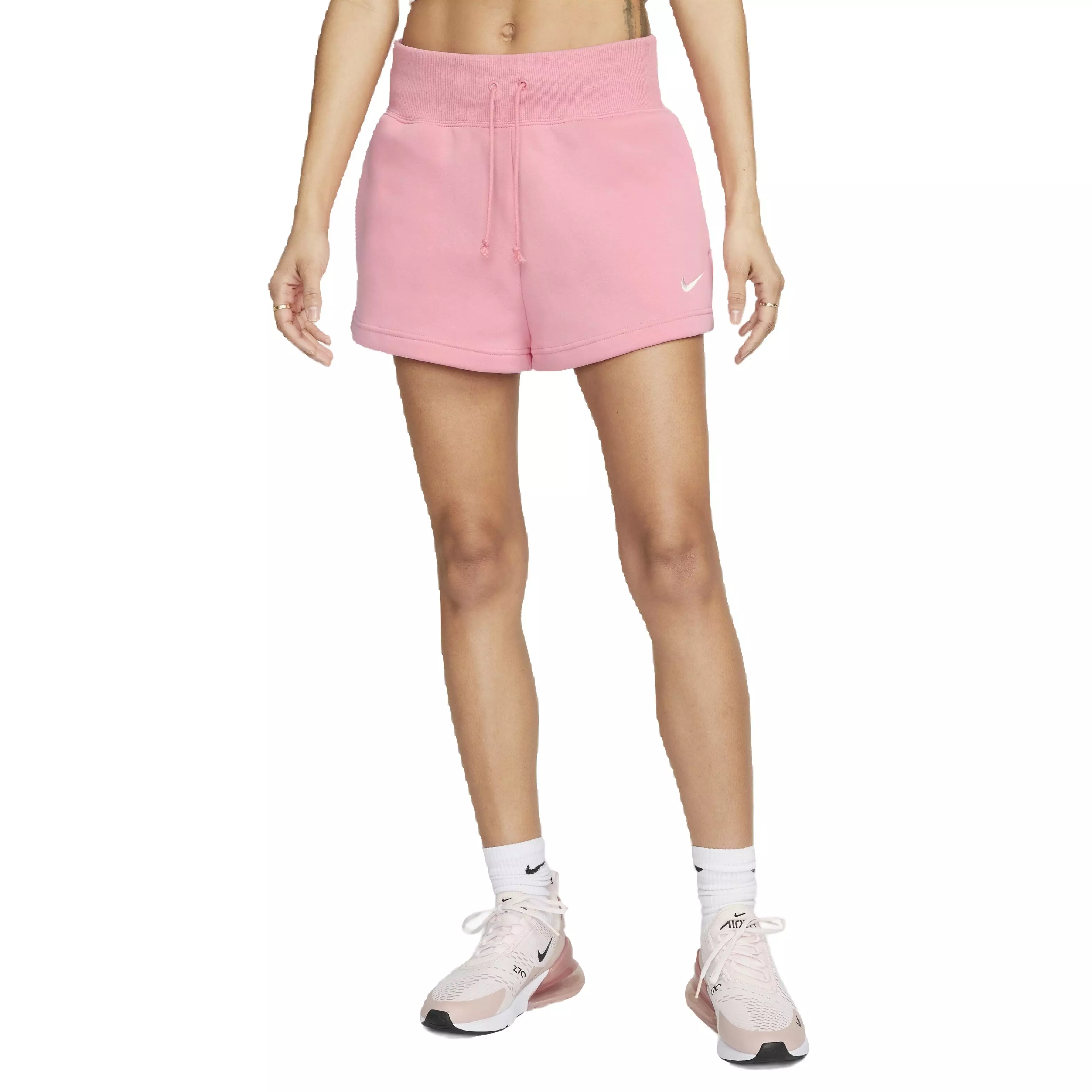 Nike Sportswear Phoenix Women's Fleece High-Waisted Shorts Pink