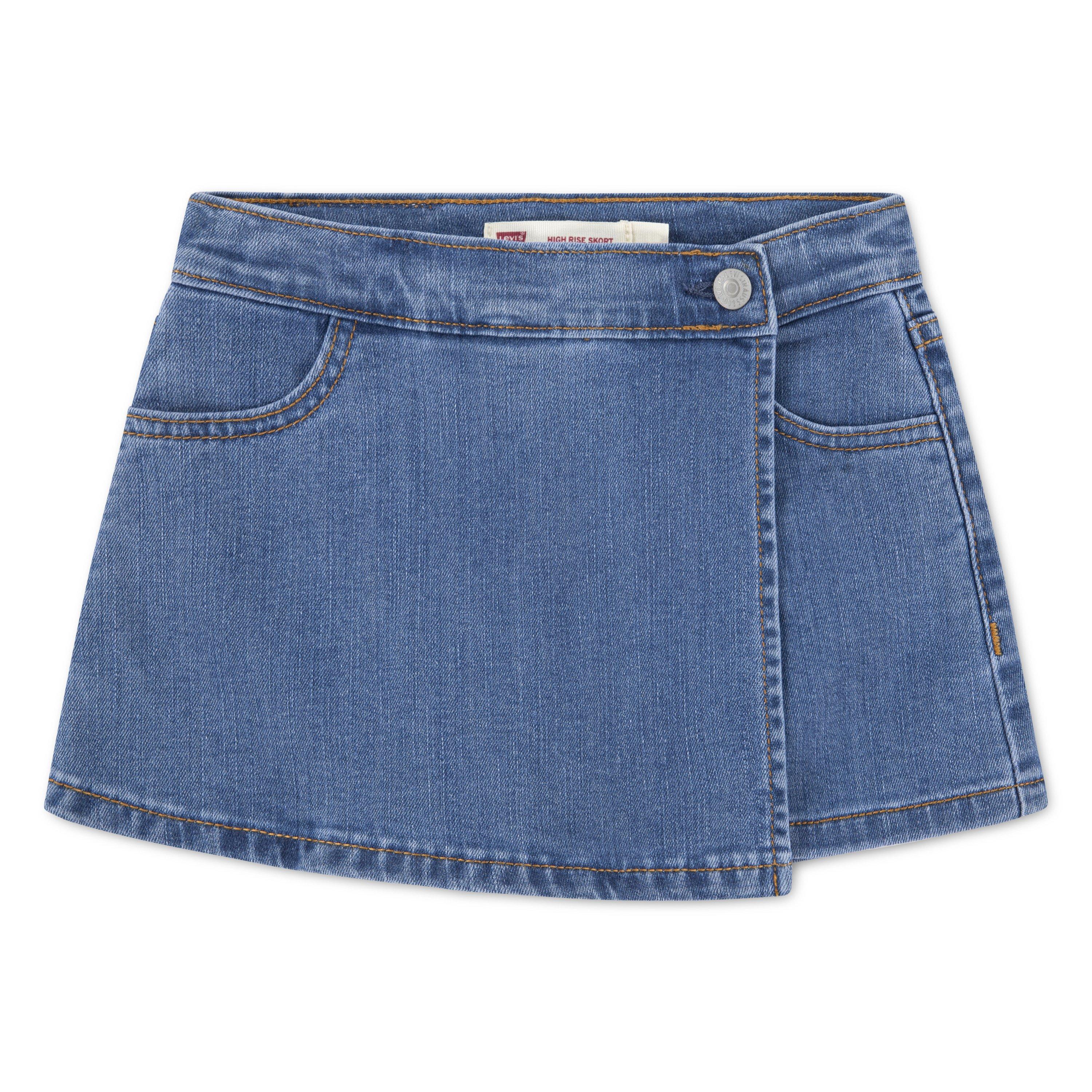 Levi's Little Girls' Skort - Blue - BLUE Thumbnail View 4
