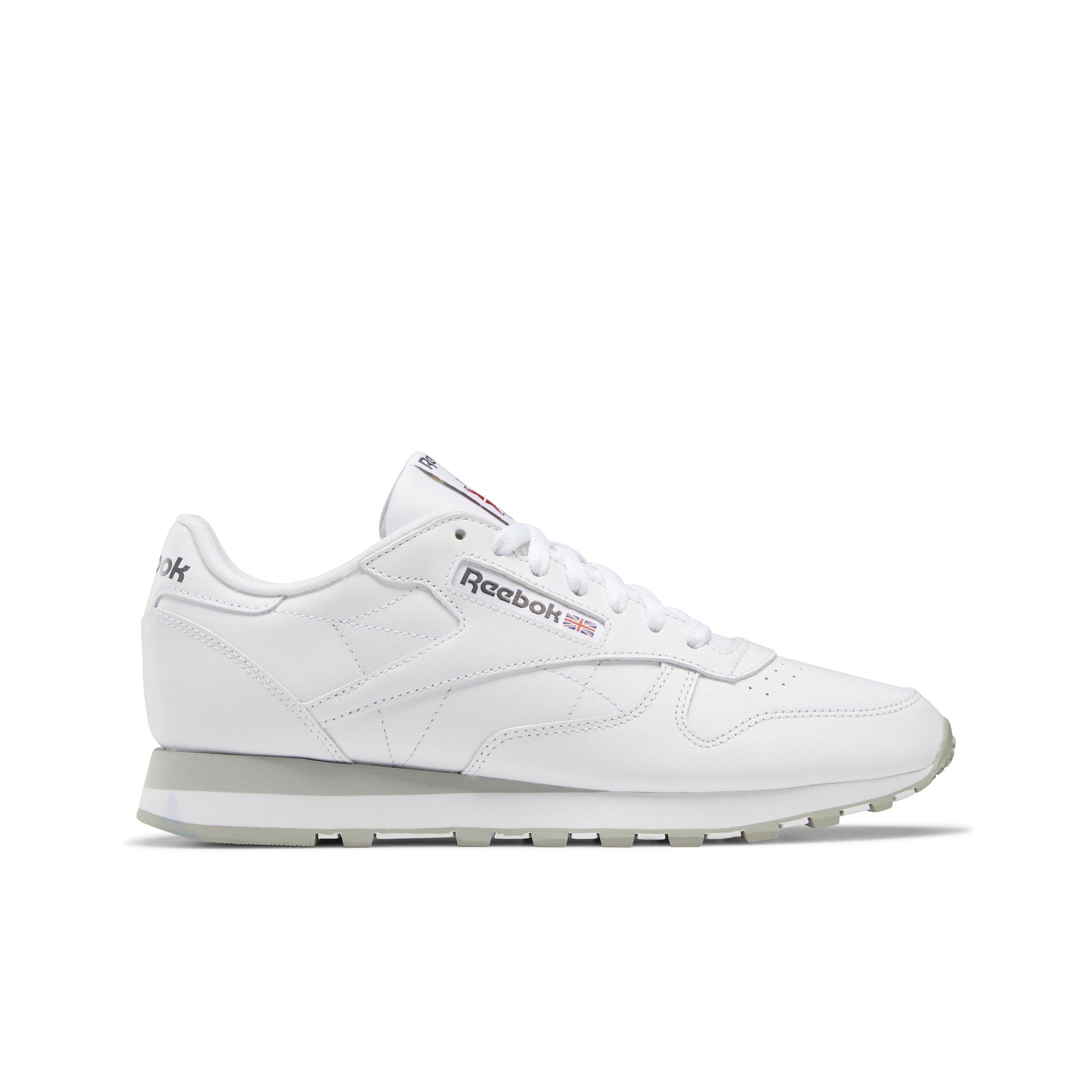 Reebok Classic Leather "Ftwr White/Pure Grey 3/Pure Grey" Unisex Shoe - WHITE/GREY Thumbnail View 1