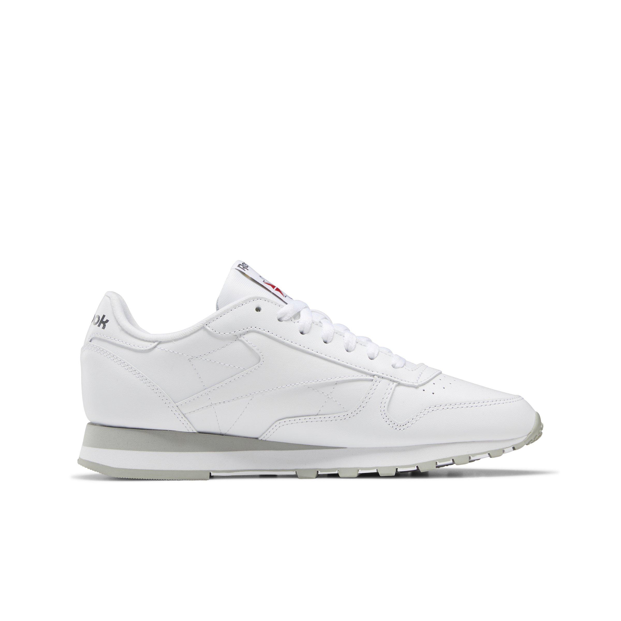 Reebok Classic Leather "Ftwr White/Pure Grey 3/Pure Grey" Unisex Shoe - WHITE/GREY Thumbnail View 2