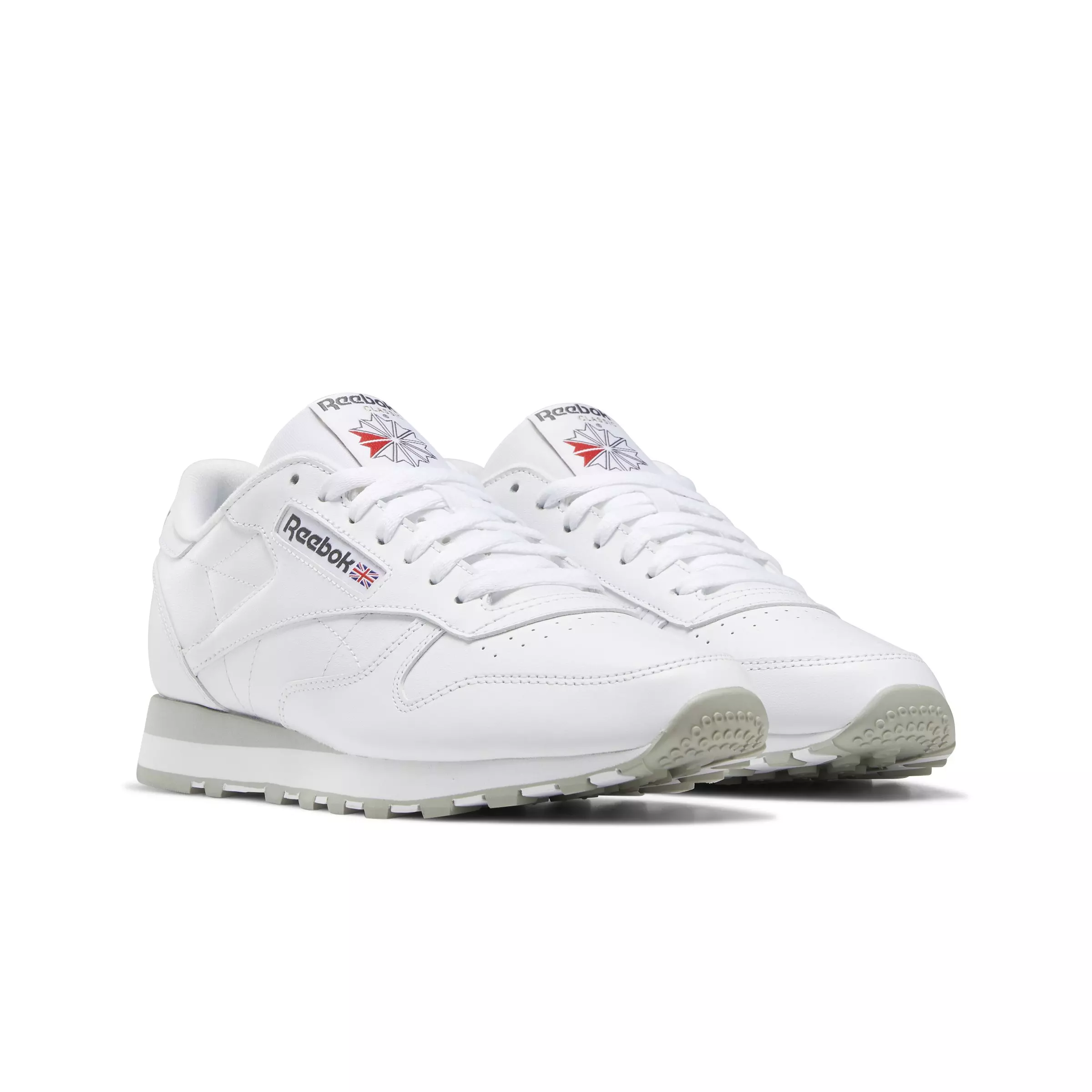 Reebok Classic Leather "Ftwr White/Pure Grey 3/Pure Grey" Unisex Shoe - WHITE/GREY