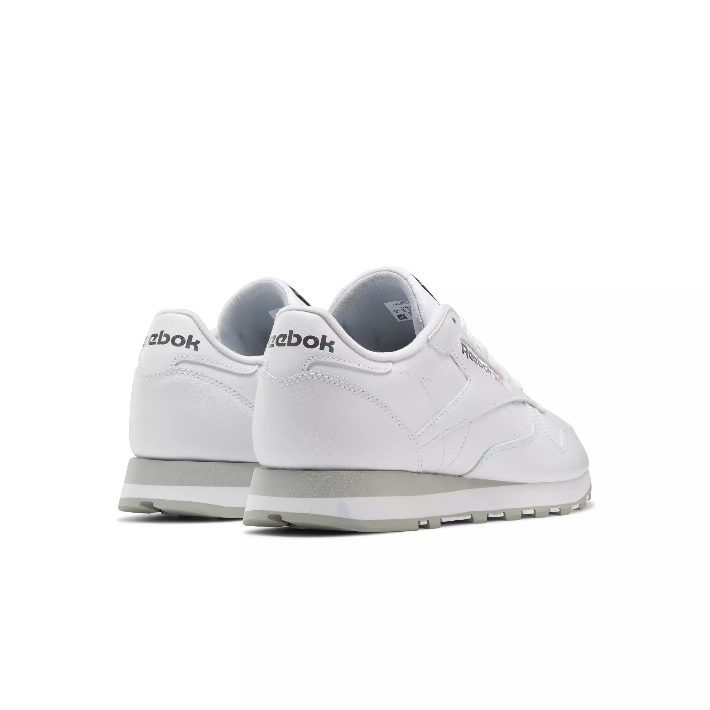 Reebok Classic Leather "Ftwr White/Pure Grey 3/Pure Grey" Unisex Shoe - WHITE/GREY
