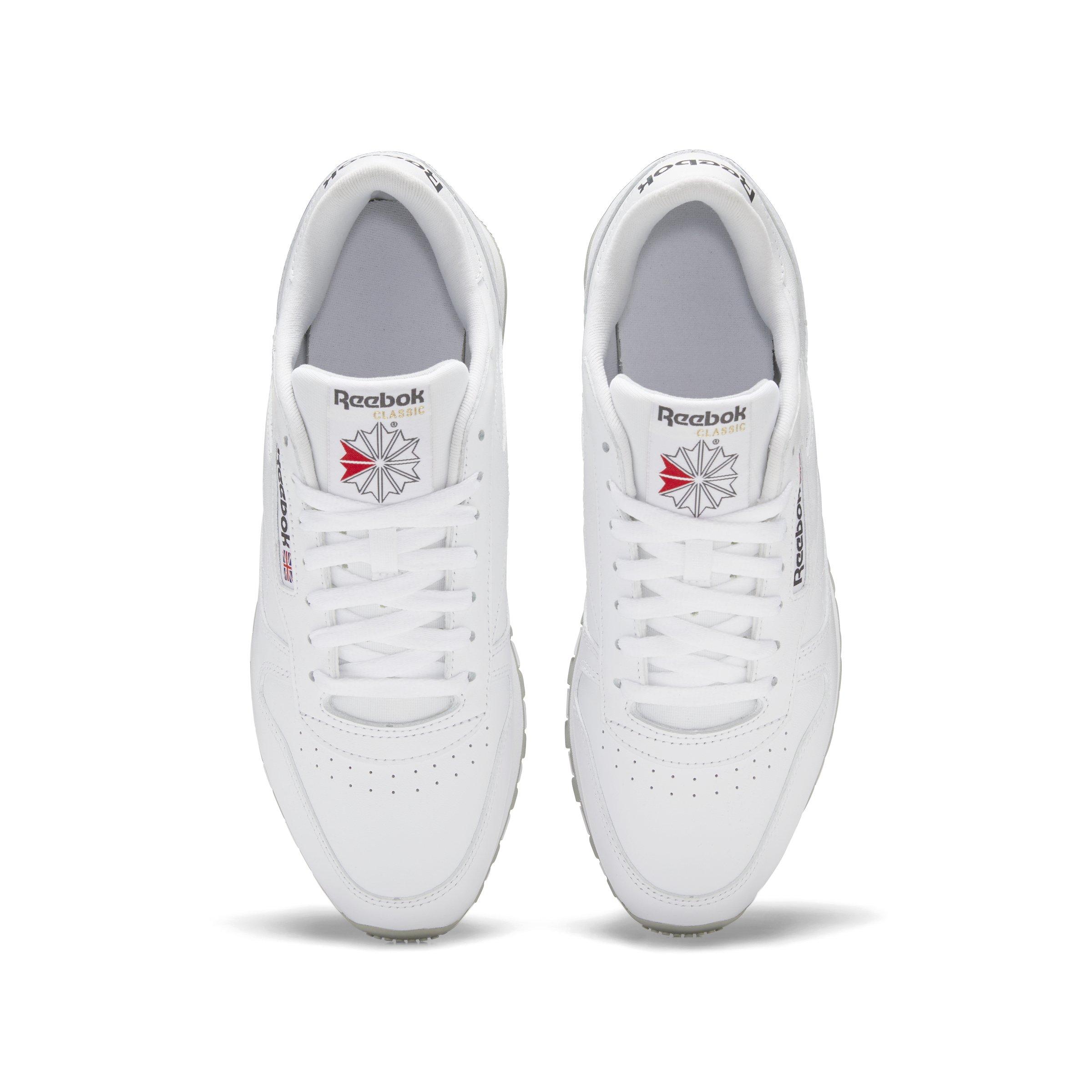 Reebok Classic Leather "Ftwr White/Pure Grey 3/Pure Grey" Unisex Shoe - WHITE/GREY Thumbnail View 5