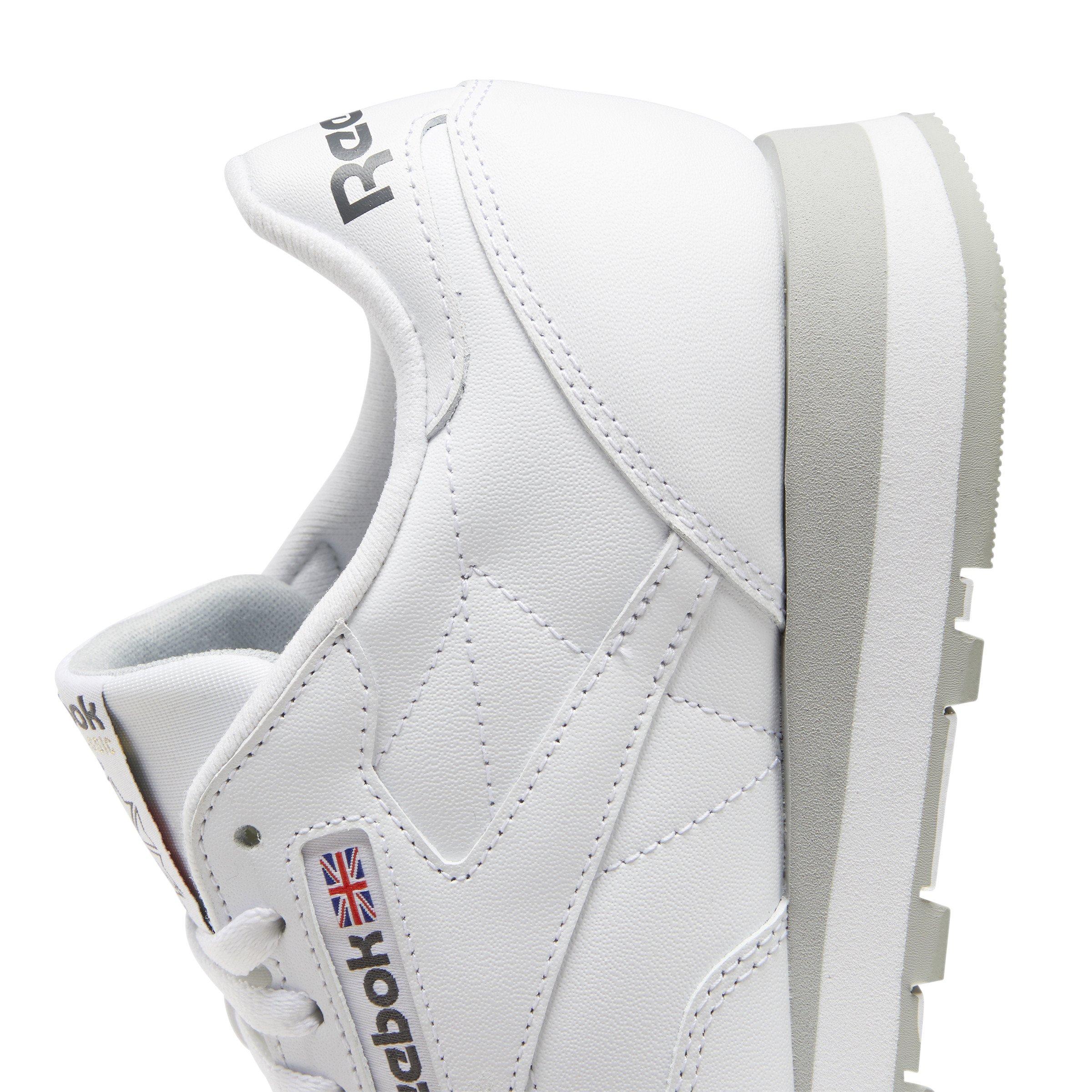 Reebok Classic Leather "Ftwr White/Pure Grey 3/Pure Grey" Unisex Shoe - WHITE/GREY Thumbnail View 8