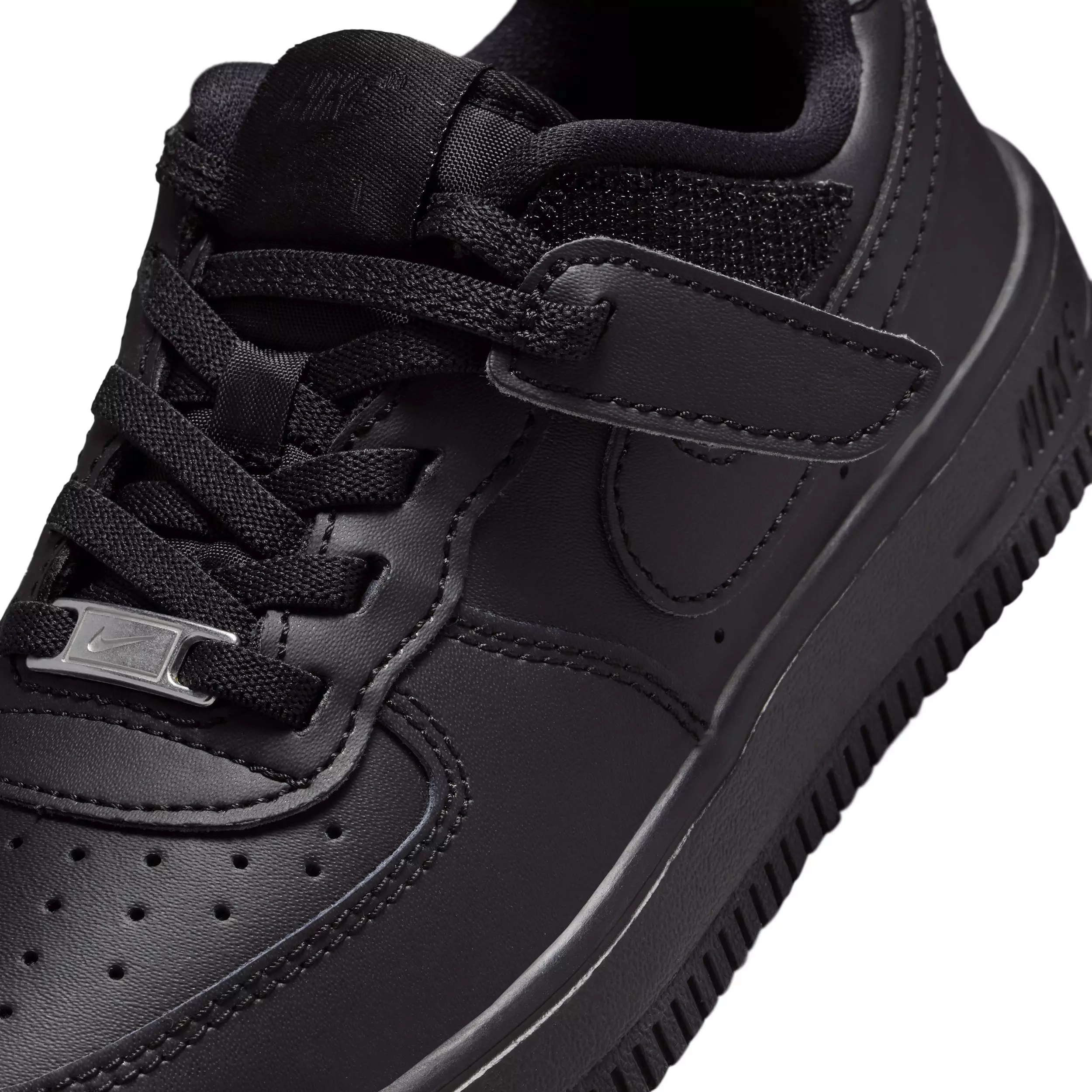 Nike Force 1 Low EasyOn "Black/Black/Black/Black" Preschool Boys' Shoe - BLACK/BLACK/BLACK/BLACK