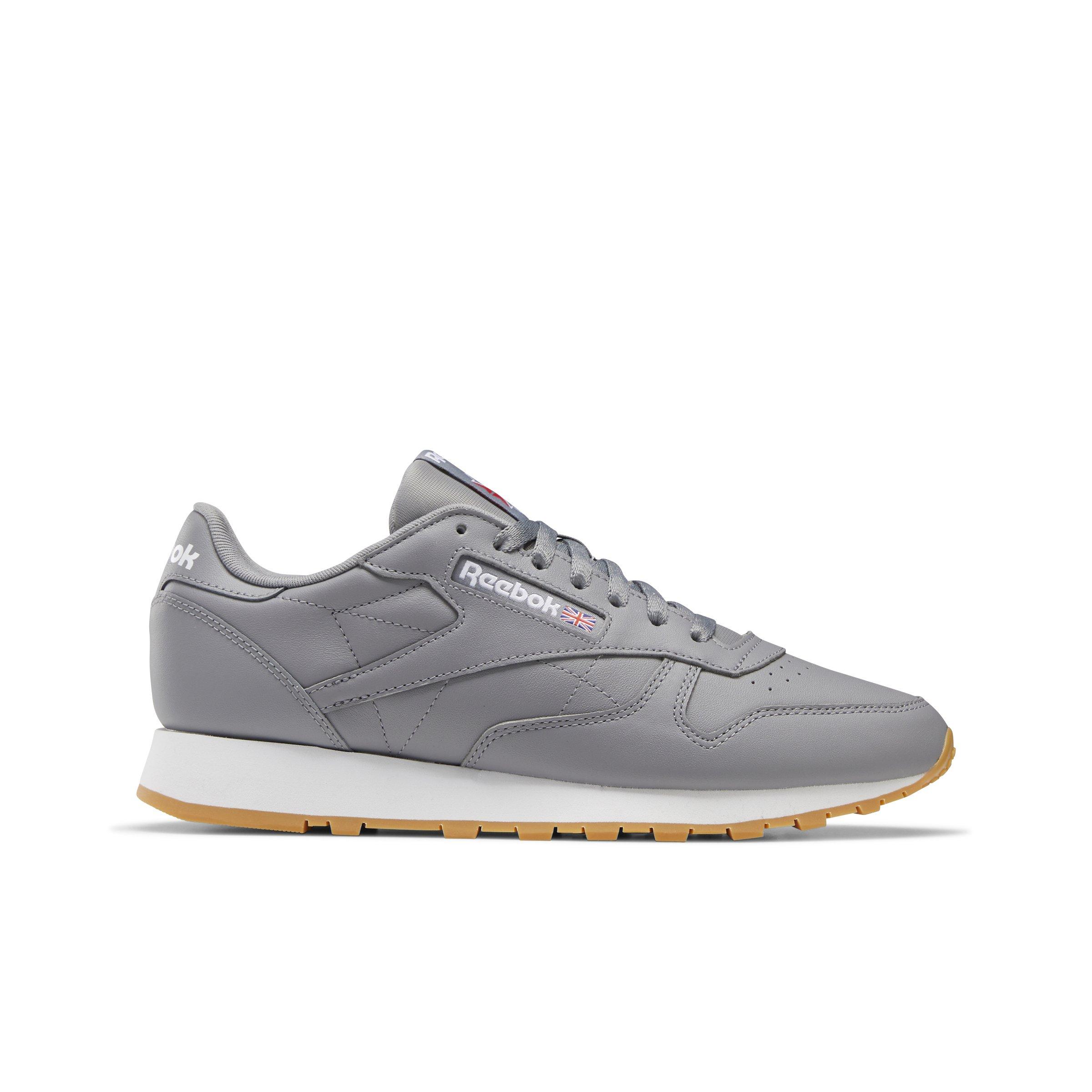 Reebok Classic Leather "Pure Grey 5/Ftwr White" Unisex Shoe - GREY/WHITE Thumbnail View 1