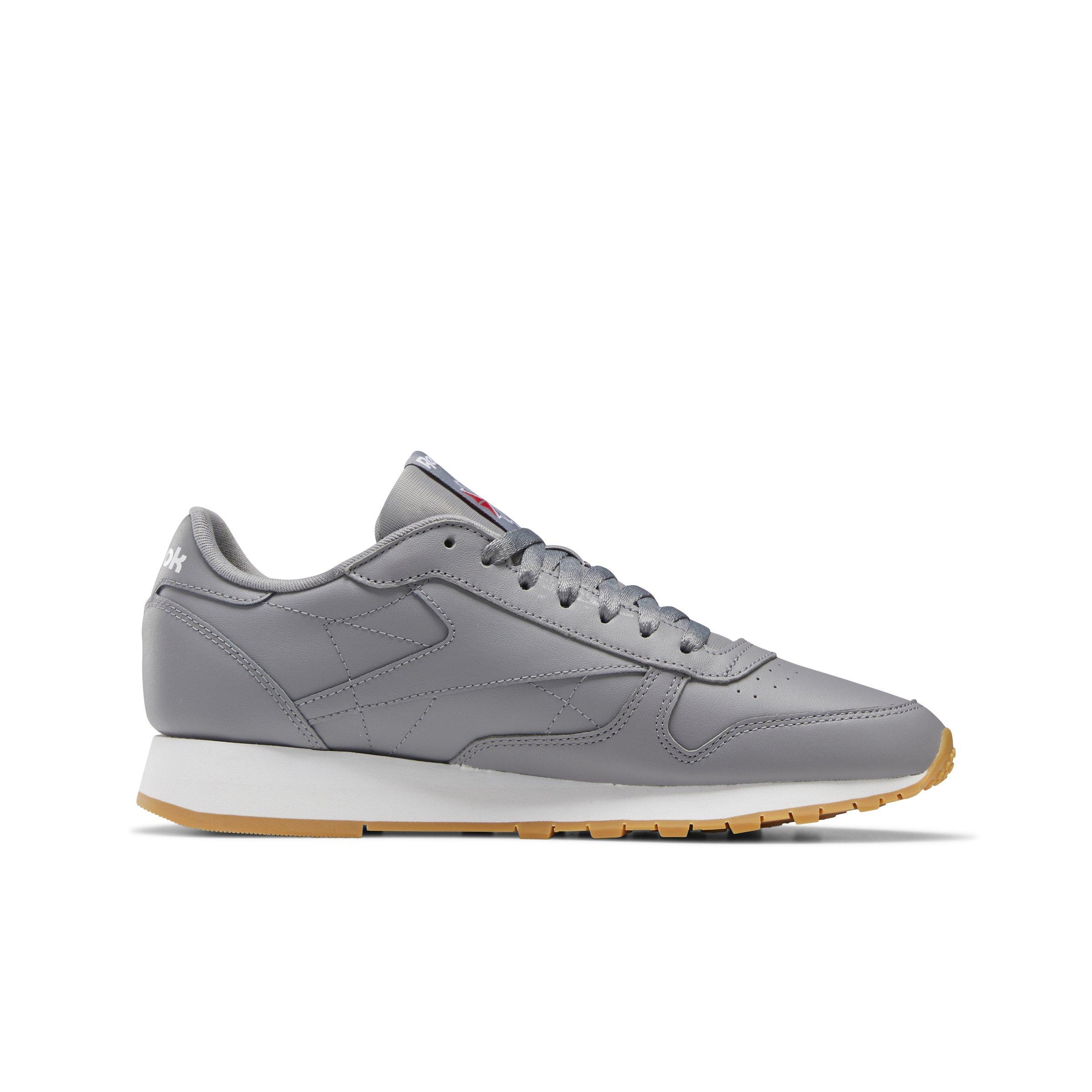Reebok Classic Leather "Pure Grey 5/Ftwr White" Unisex Shoe - GREY/WHITE Thumbnail View 2