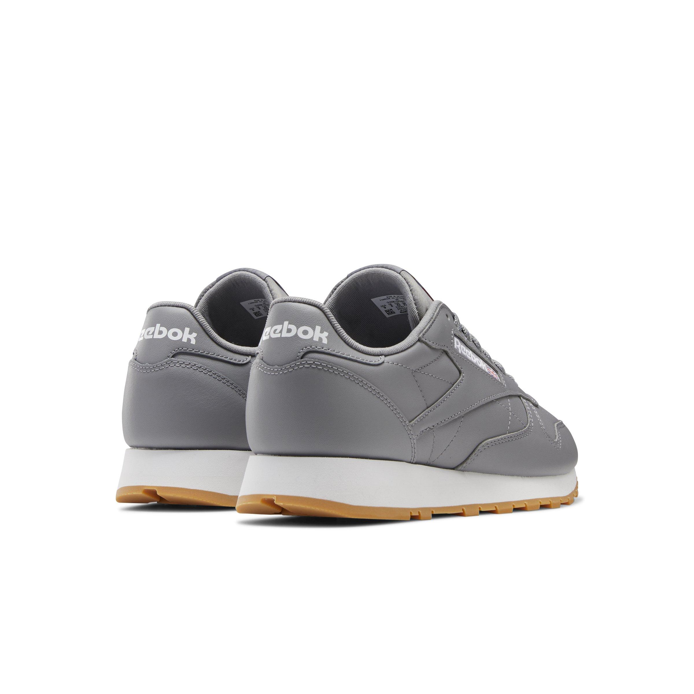 Reebok Classic Leather "Pure Grey 5/Ftwr White" Unisex Shoe - GREY/WHITE Thumbnail View 4