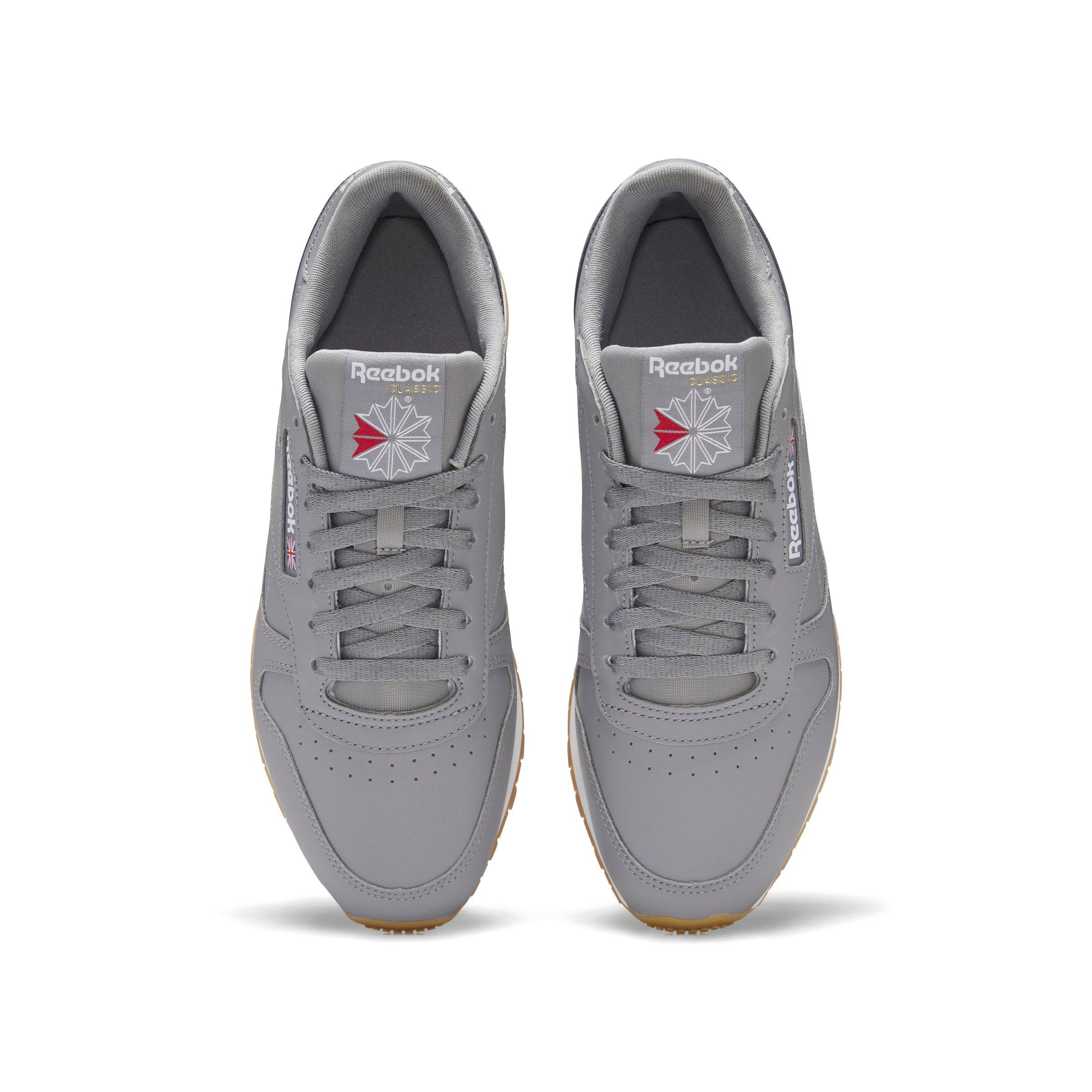 Reebok Classic Leather "Pure Grey 5/Ftwr White" Unisex Shoe - GREY/WHITE Thumbnail View 5