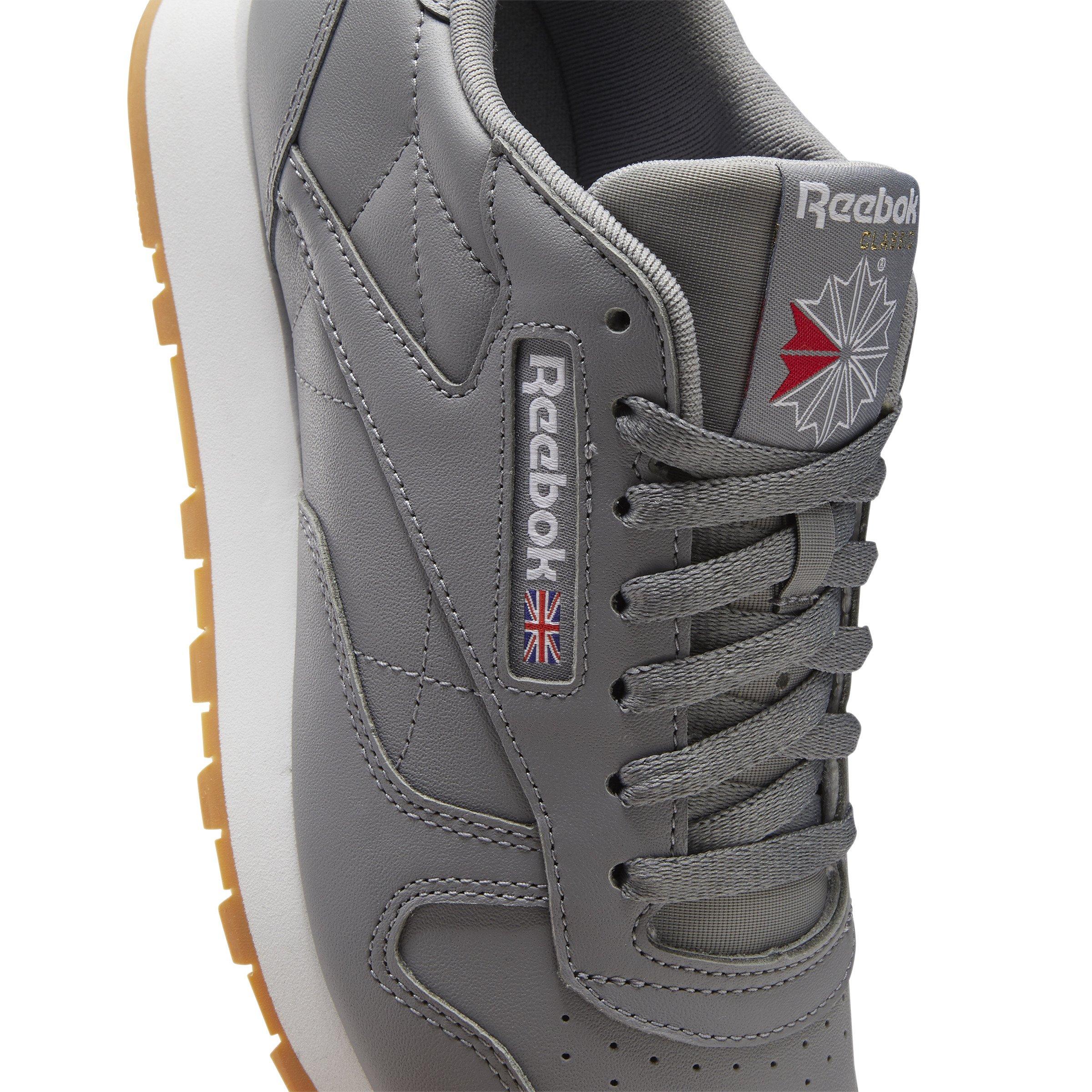 tono palanca Alinear Reebok Classic Leather "Pure Grey 5/Ftwr White" Unisex Shoe