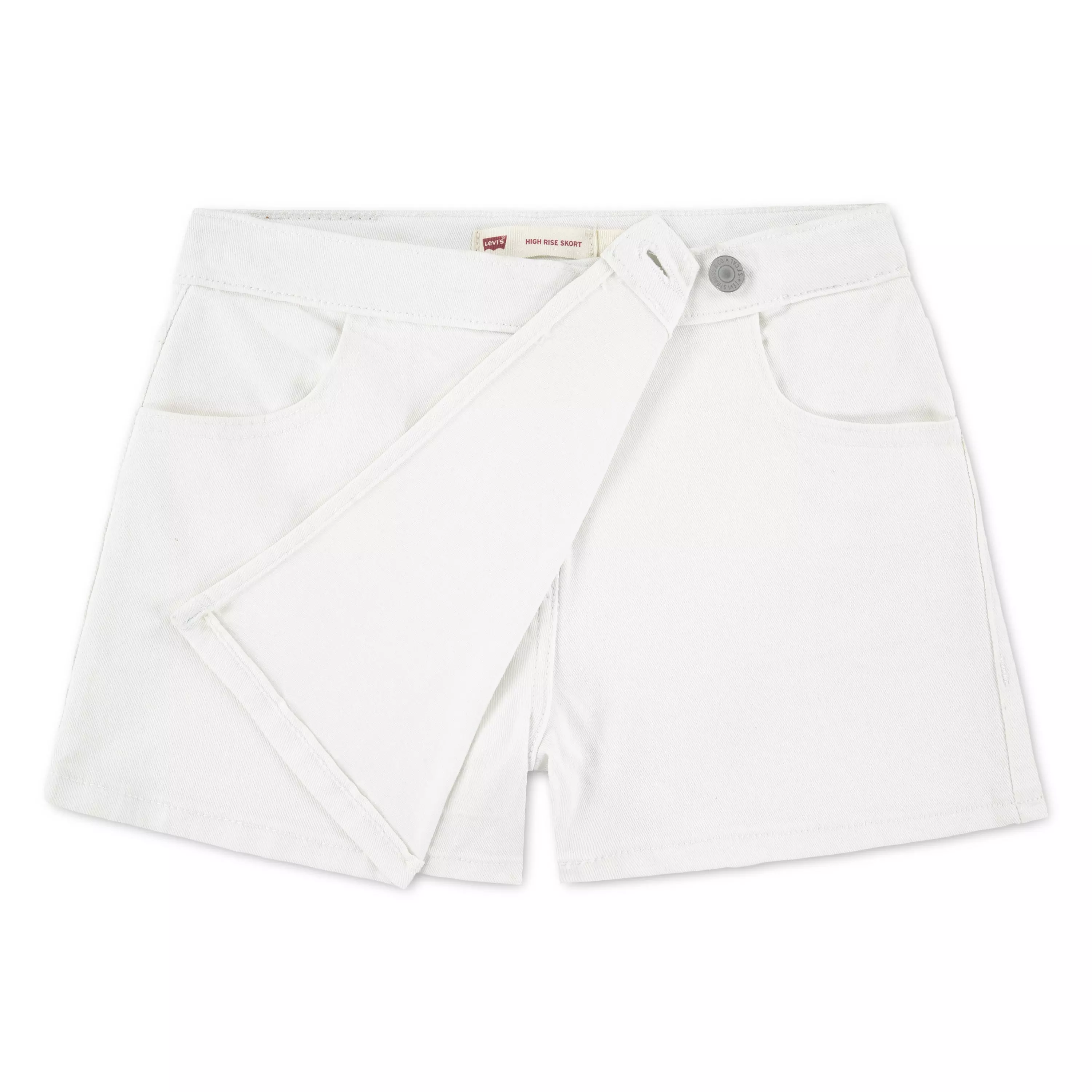 Levi's Little Girls' Denim Skort - White - WHITE