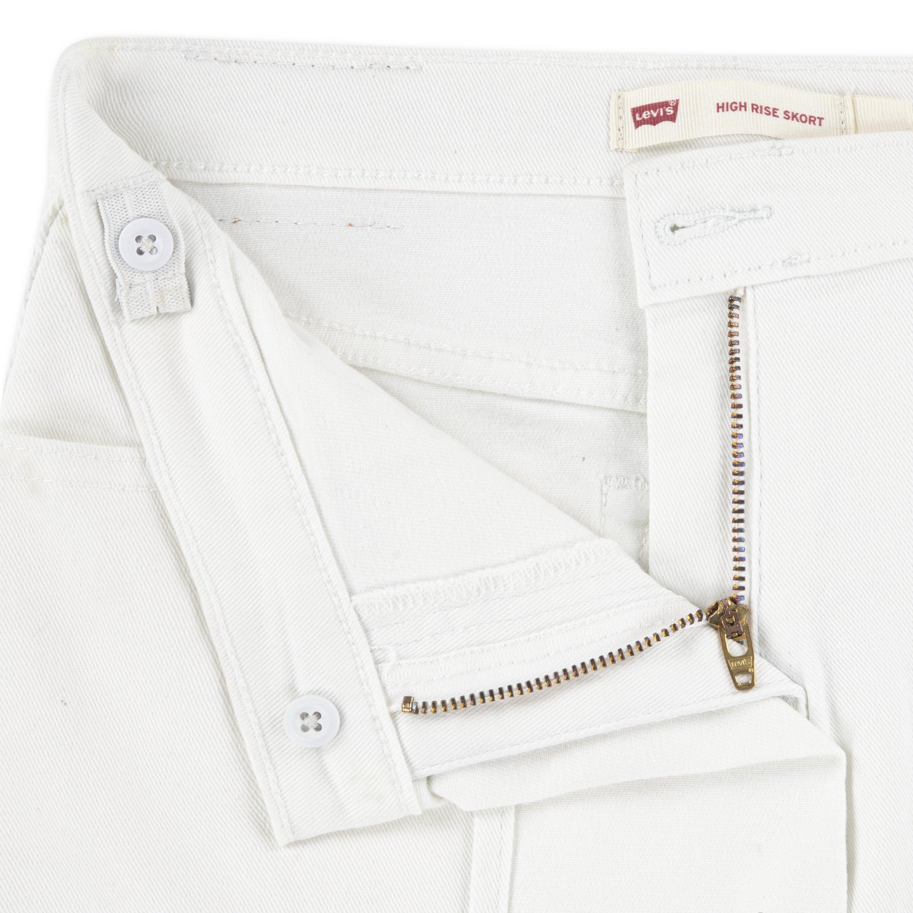 Levi's Little Girls' Denim Skort - White - WHITE Thumbnail View 6