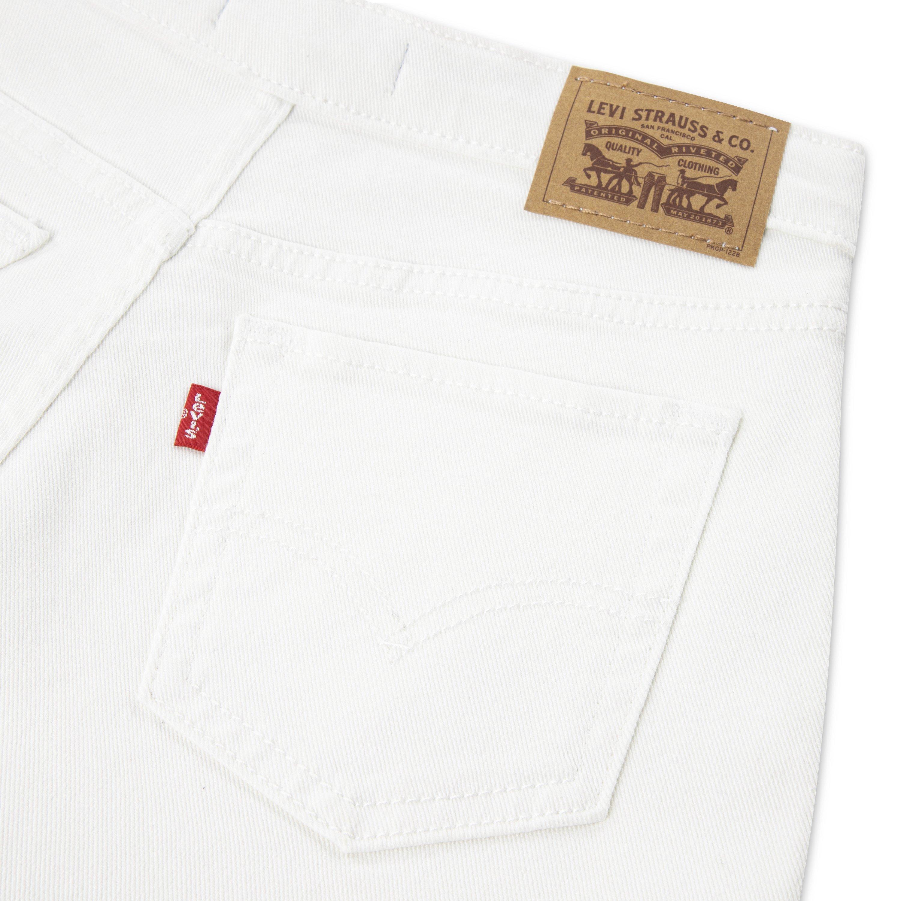 Levi's Little Girls' Denim Skort - White - WHITE Thumbnail View 7