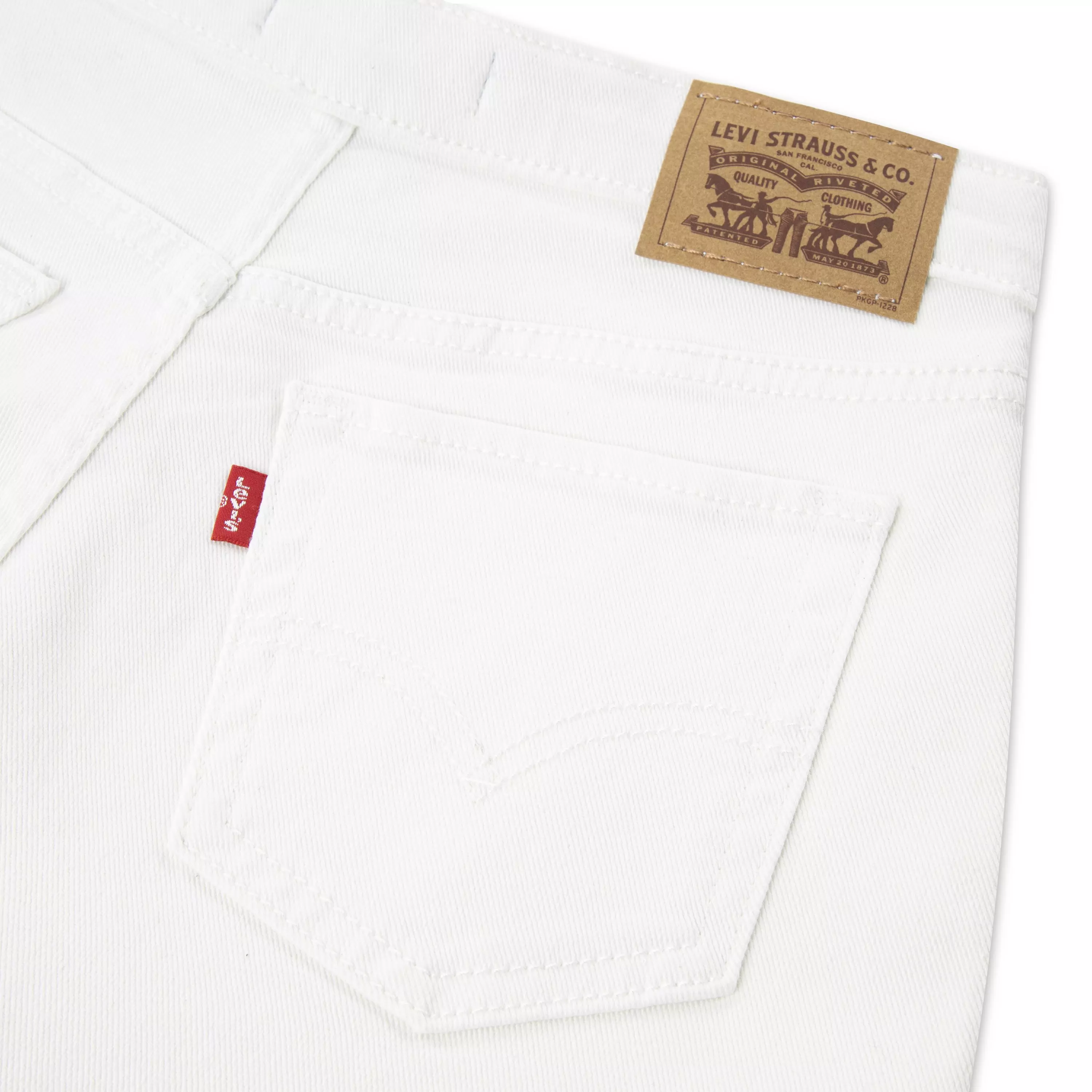 Levi's Little Girls' Denim Skort - White - WHITE