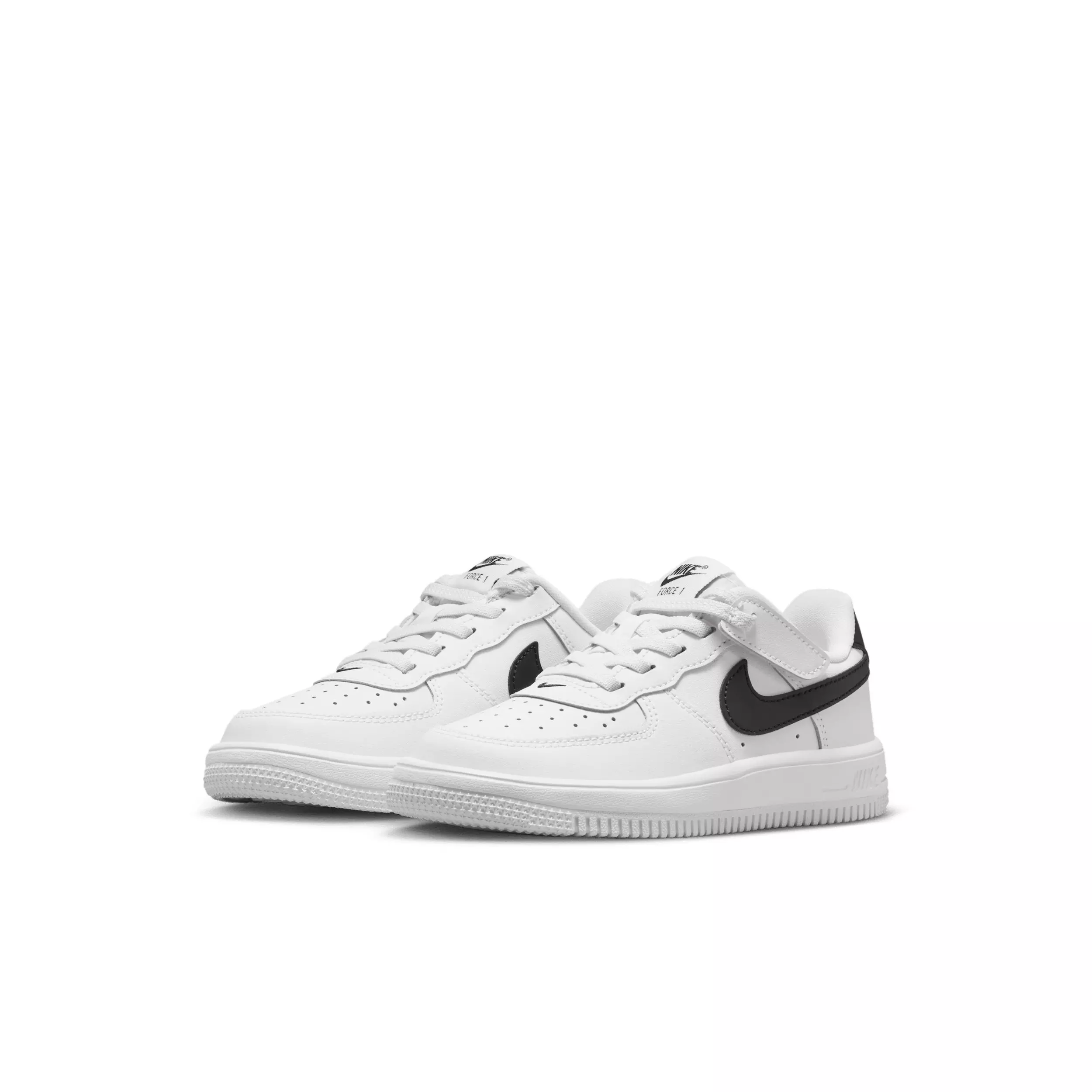 Nike Force 1 Low EasyOn "White/Black" Preschool Boys' Shoe - WHITE/BLACK