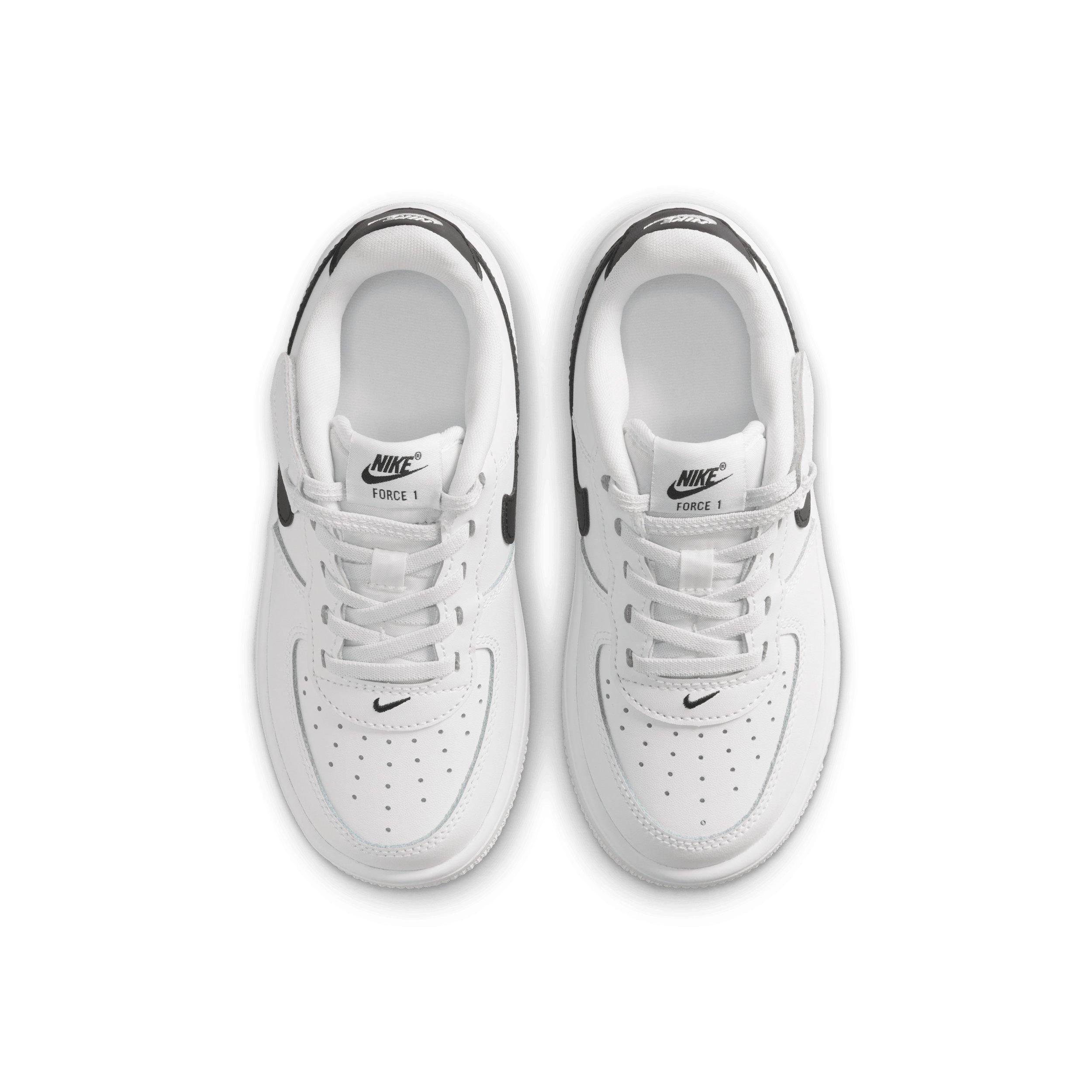 Nike Force 1 Low EasyOn "White/Black" Preschool Boys' Shoe - WHITE/BLACK Thumbnail View 4