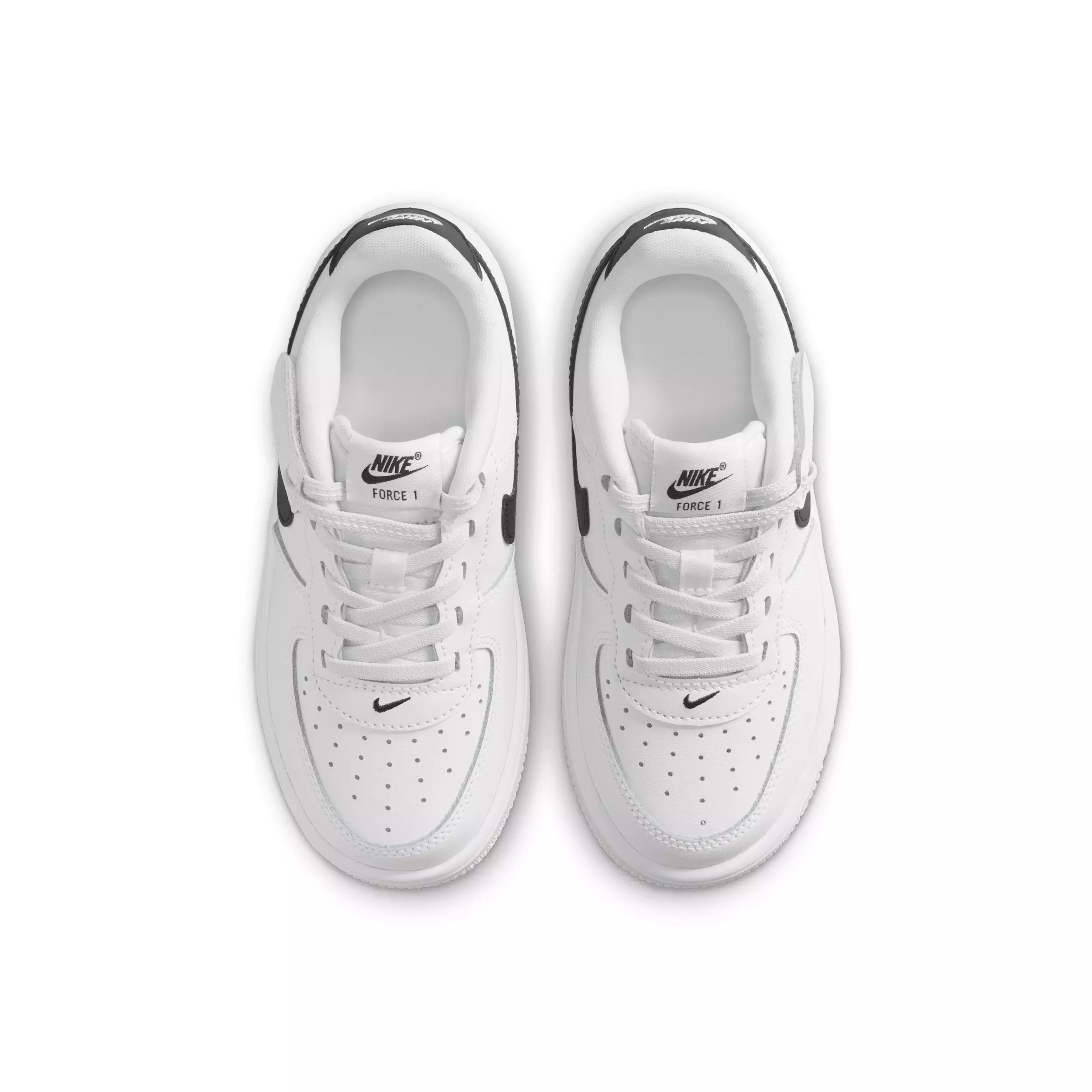 Nike Force 1 Low EasyOn "White/Black" Preschool Boys' Shoe - WHITE/BLACK
