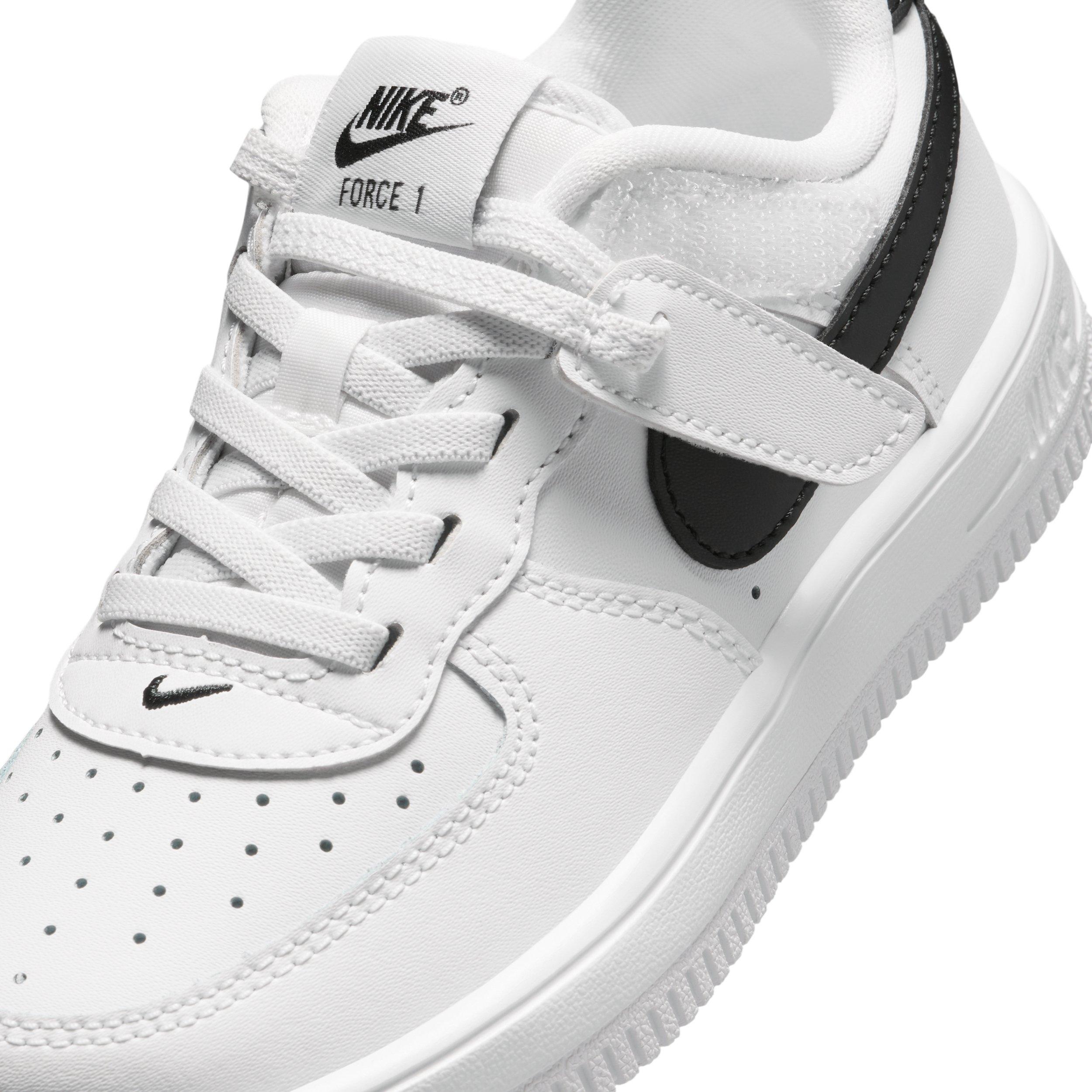 Nike Force 1 Low EasyOn "White/Black" Preschool Boys' Shoe - WHITE/BLACK Thumbnail View 7