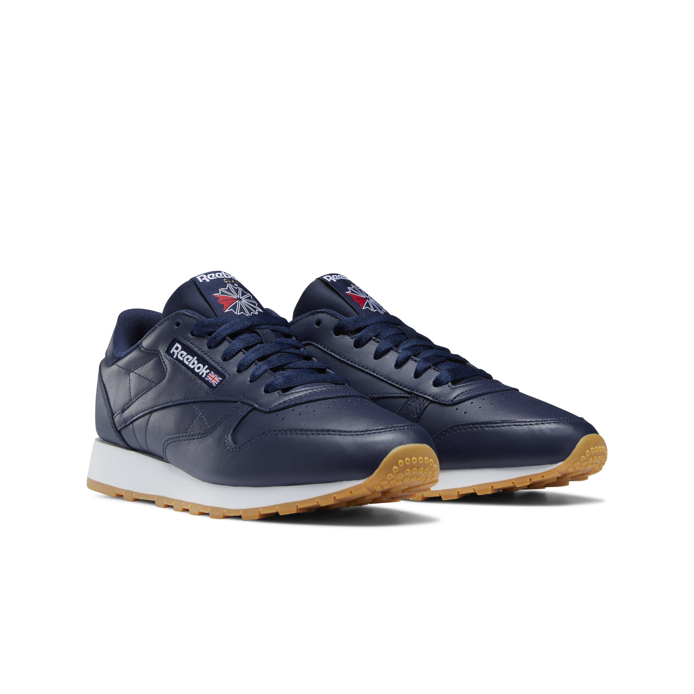 Reebok Classic Leather "Vector Navy/Ftwr White" Unisex Shoe - NAVY/WHITE Thumbnail View 3