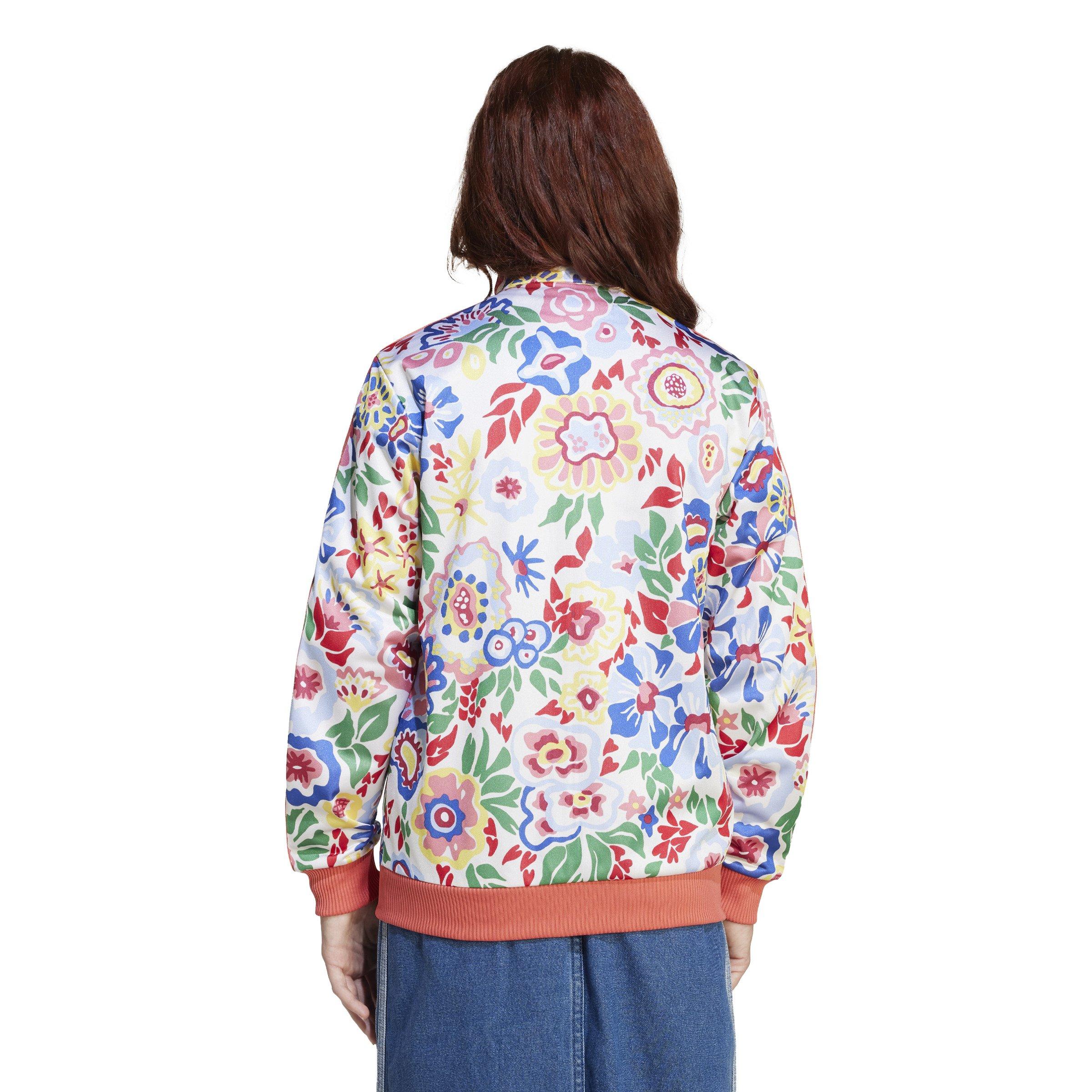 adidas Originals x Liberty London Firebird Track Big Kids' White/Multi Top