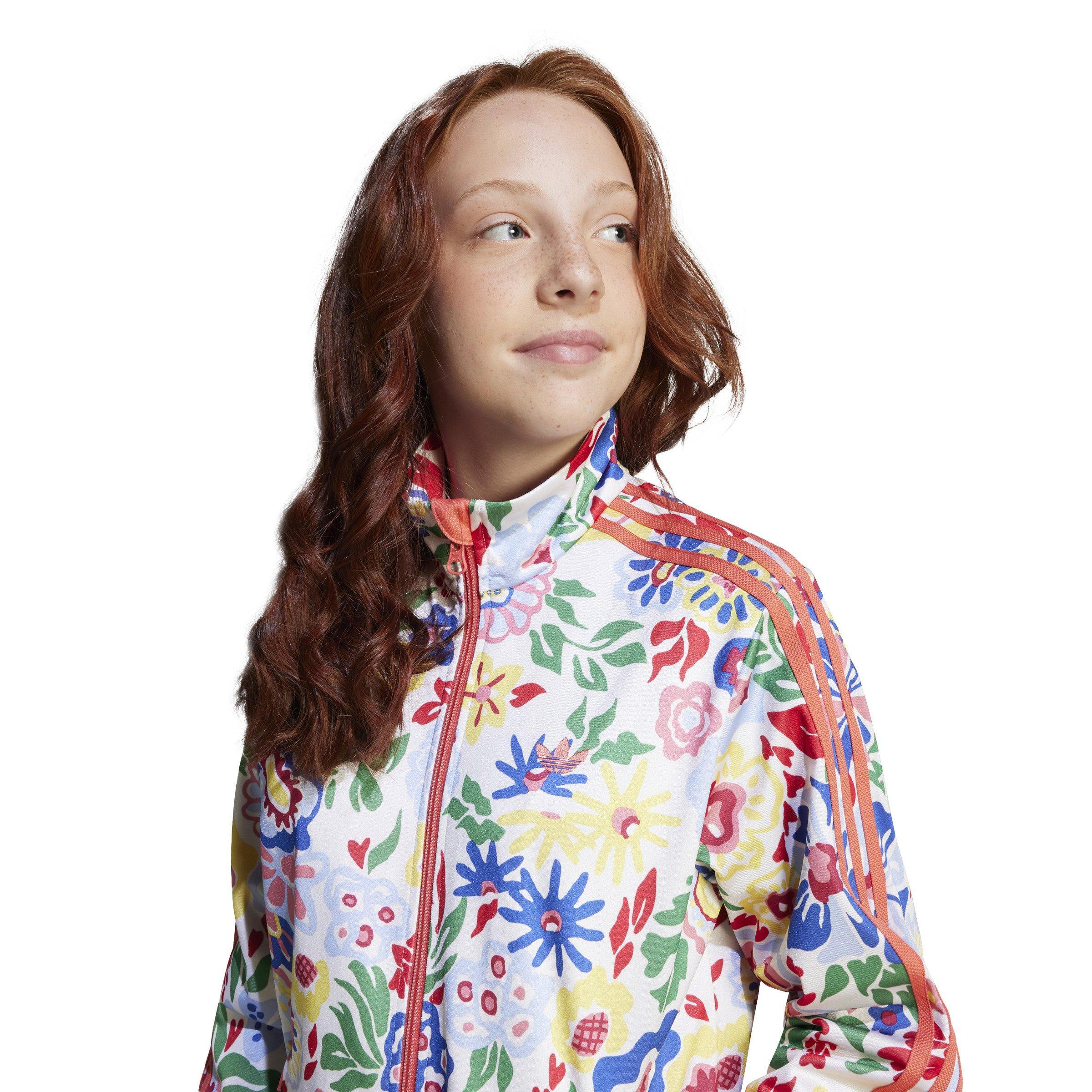adidas Originals x Liberty London Firebird Track Big Kids' White/Multi Top