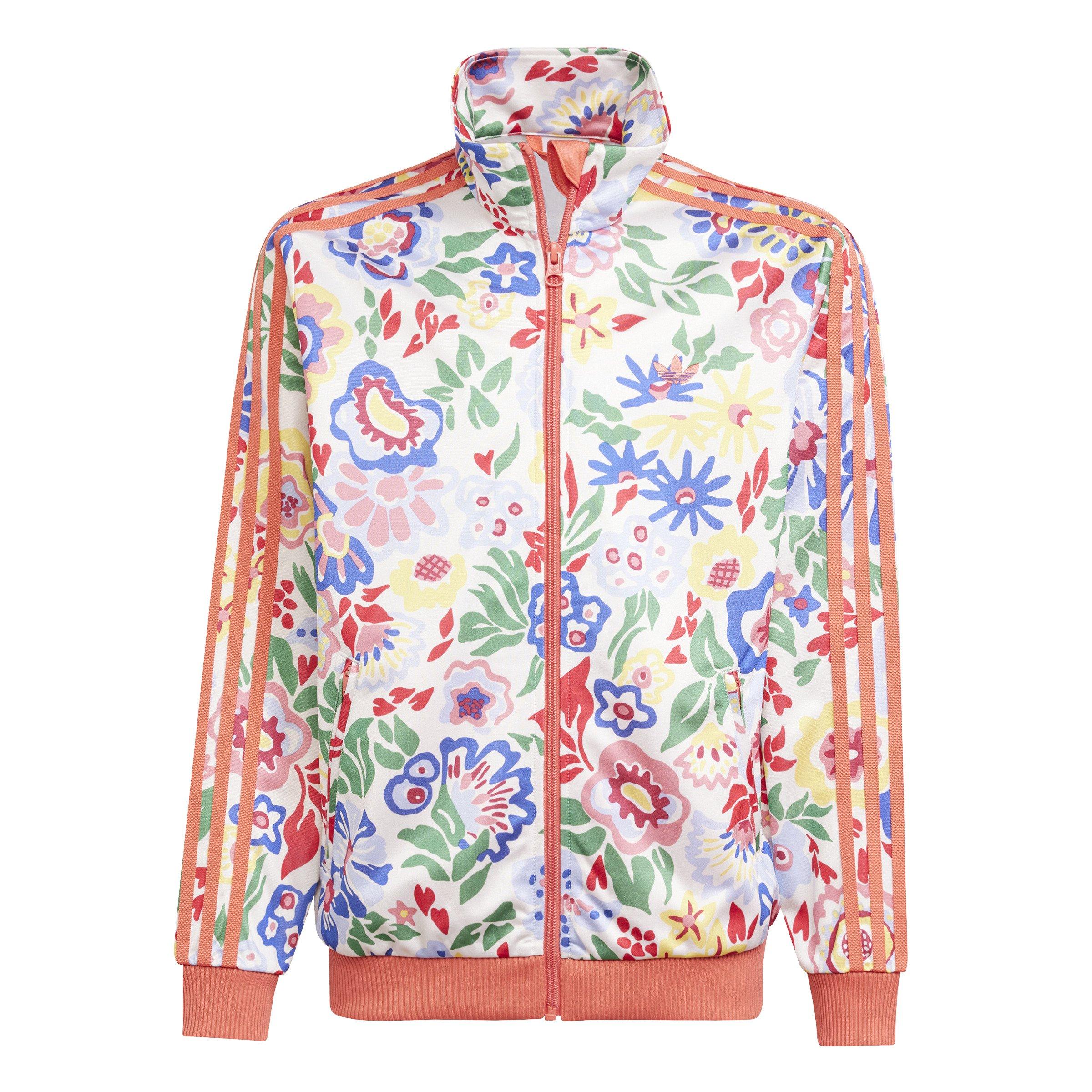 adidas Originals x Liberty London Firebird Track Big Kids' White/Multi Top