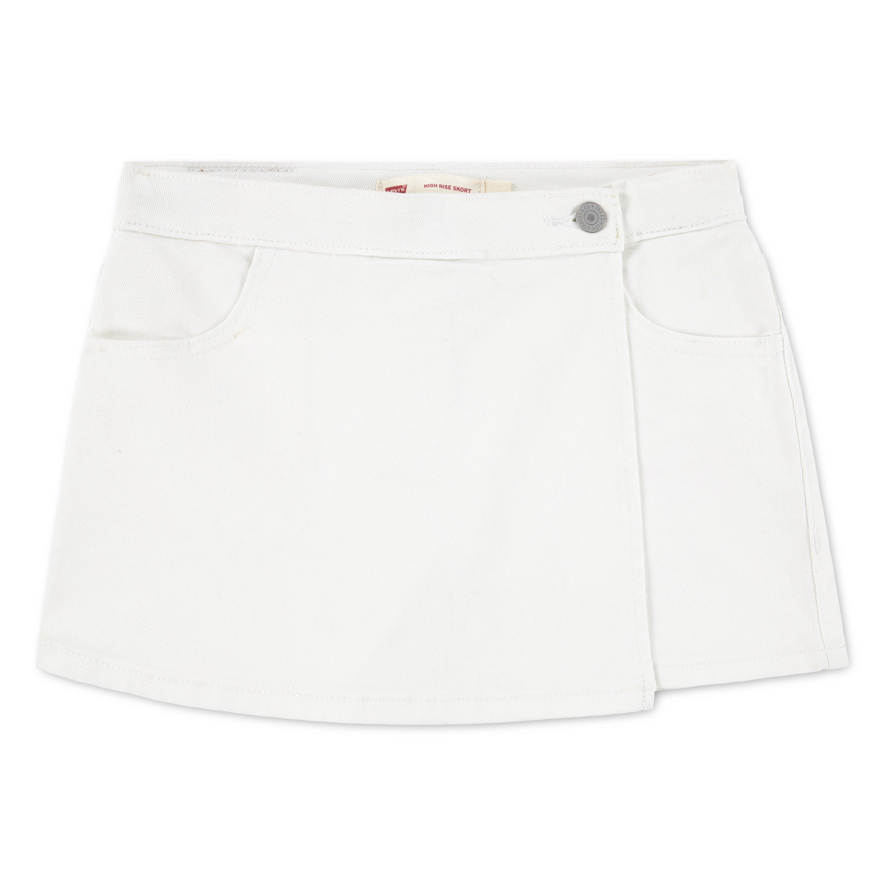 Levi's Big Girls' Denim Skort - White - WHITE Thumbnail View 3