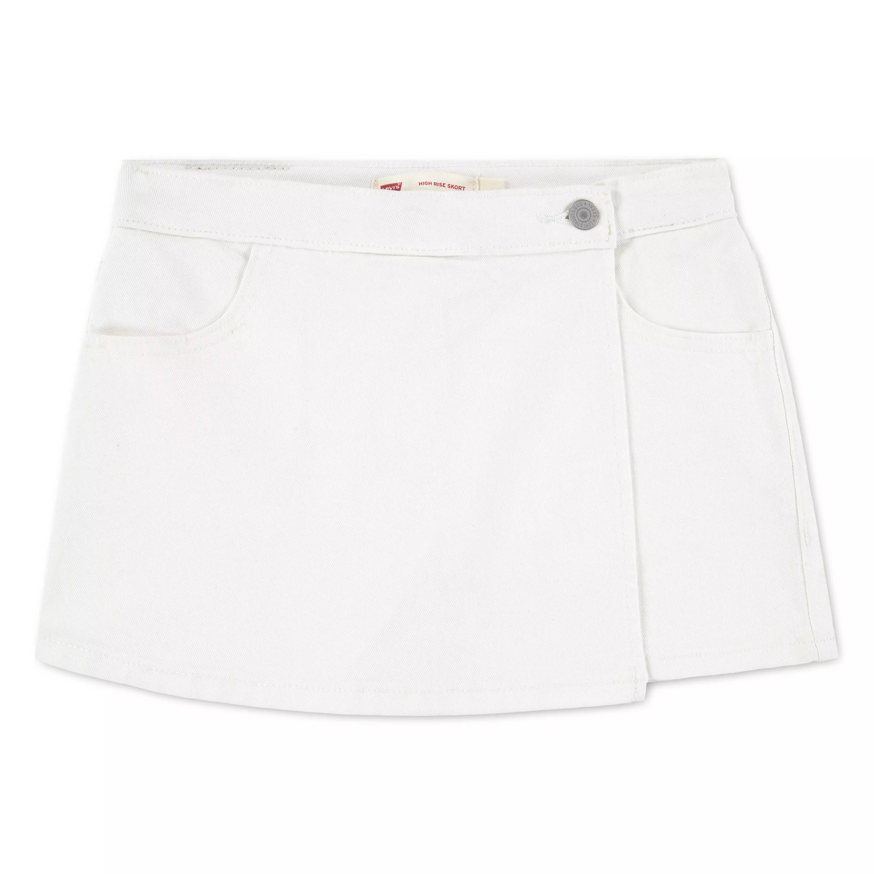 Levi's Big Girls' Denim Skort - White - WHITE
