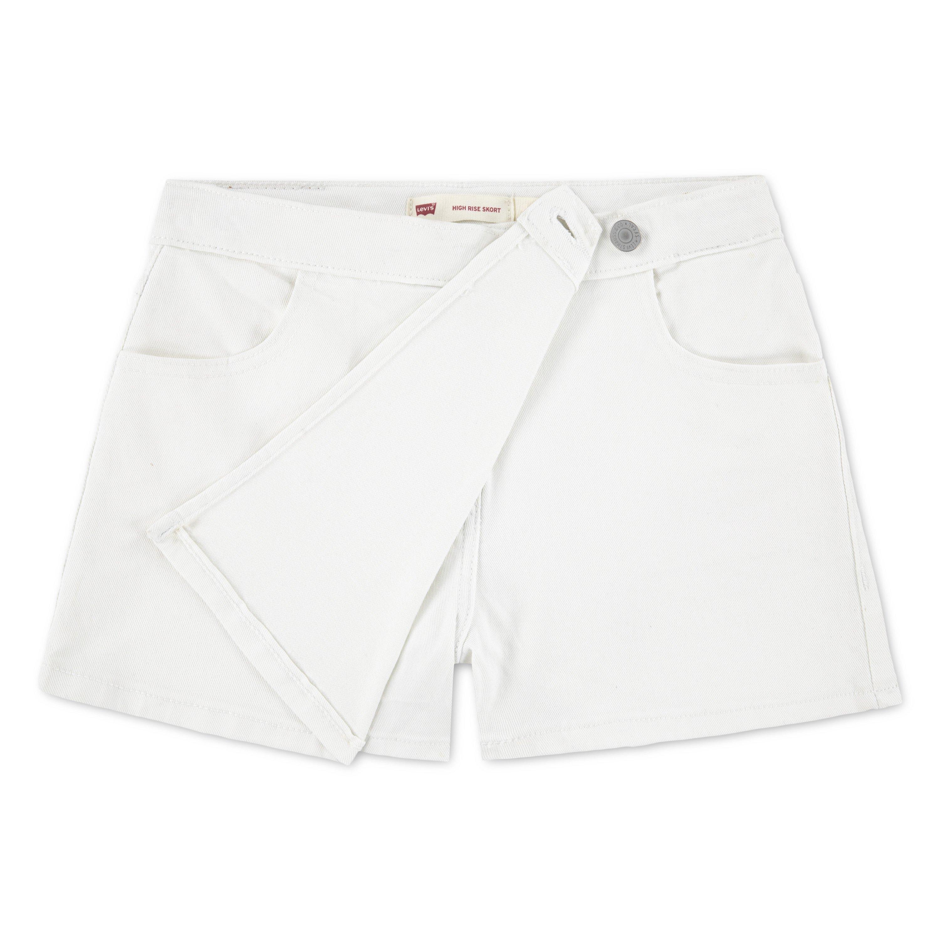 Levi's Big Girls' Denim Skort - White - WHITE Thumbnail View 5