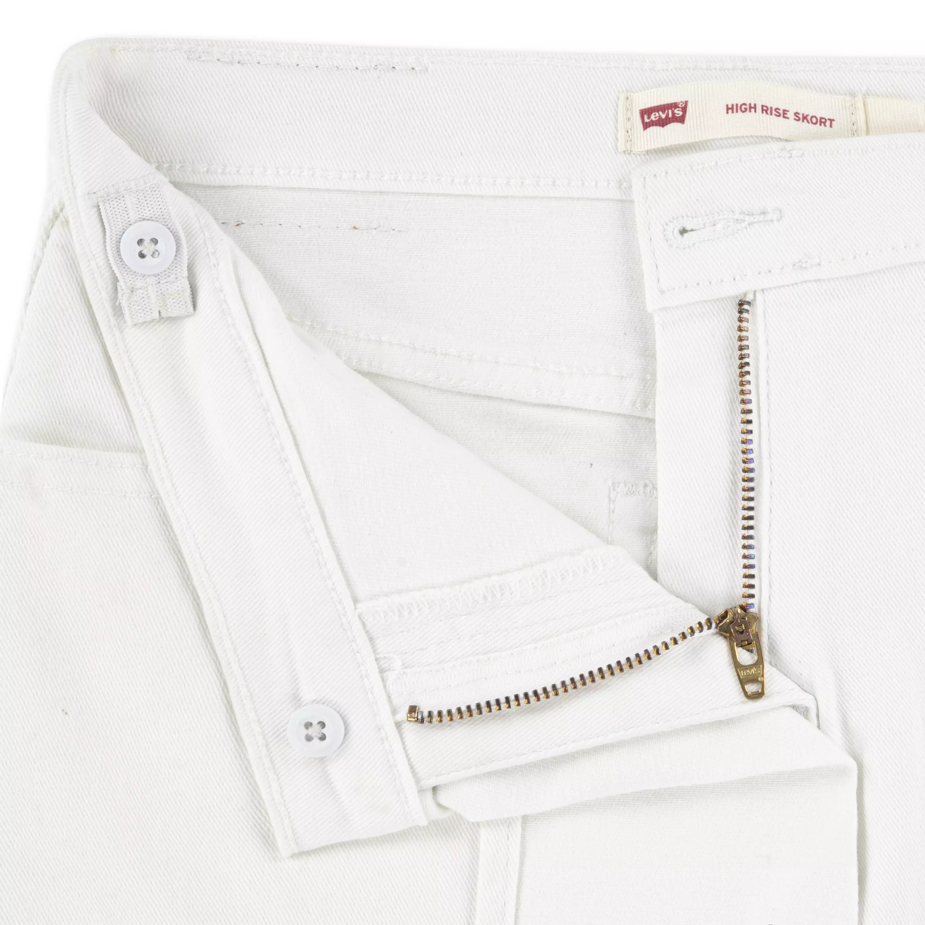 Levi's Big Girls' Denim Skort - White - WHITE