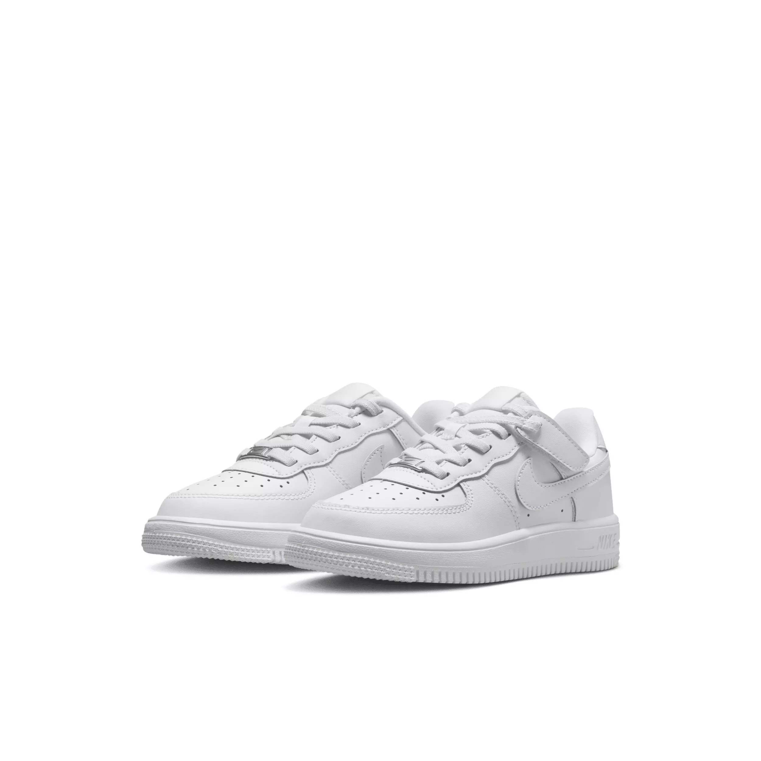 Nike Force 1 Low EasyOn "White/White/White" Preschool Boys' Shoe - WHITE/WHITE/WHITE