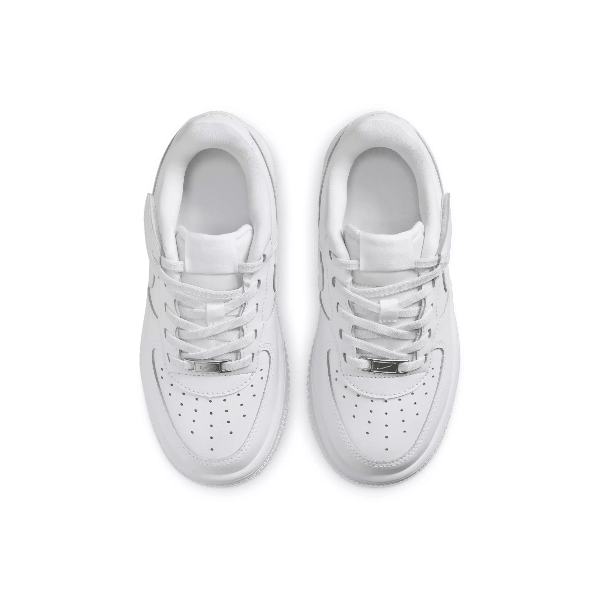 Nike Force 1 Low EasyOn "White/White/White" Preschool Boys' Shoe - WHITE/WHITE/WHITE