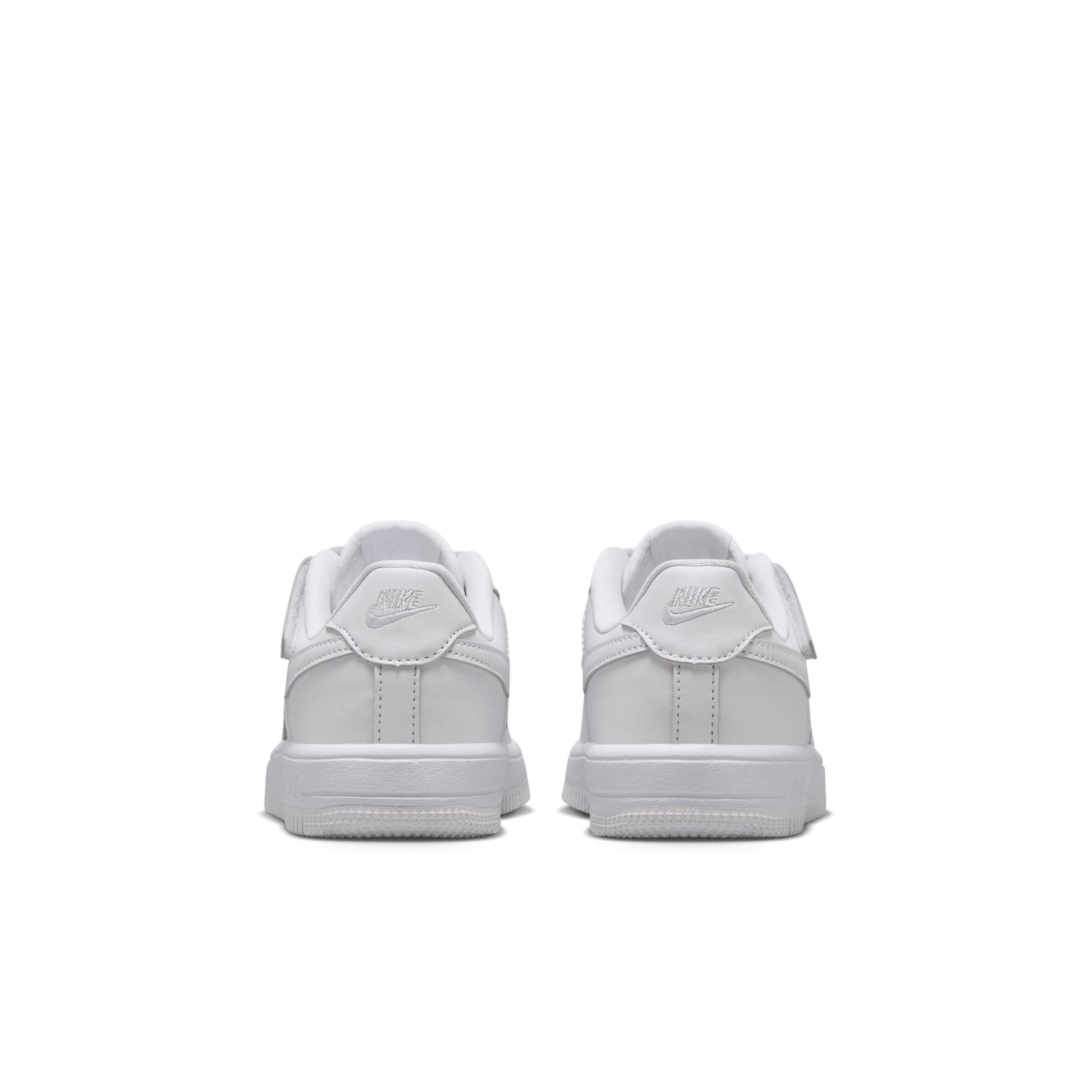Nike Force 1 Low EasyOn "White/White/White" Preschool Boys' Shoe - WHITE/WHITE/WHITE Thumbnail View 5