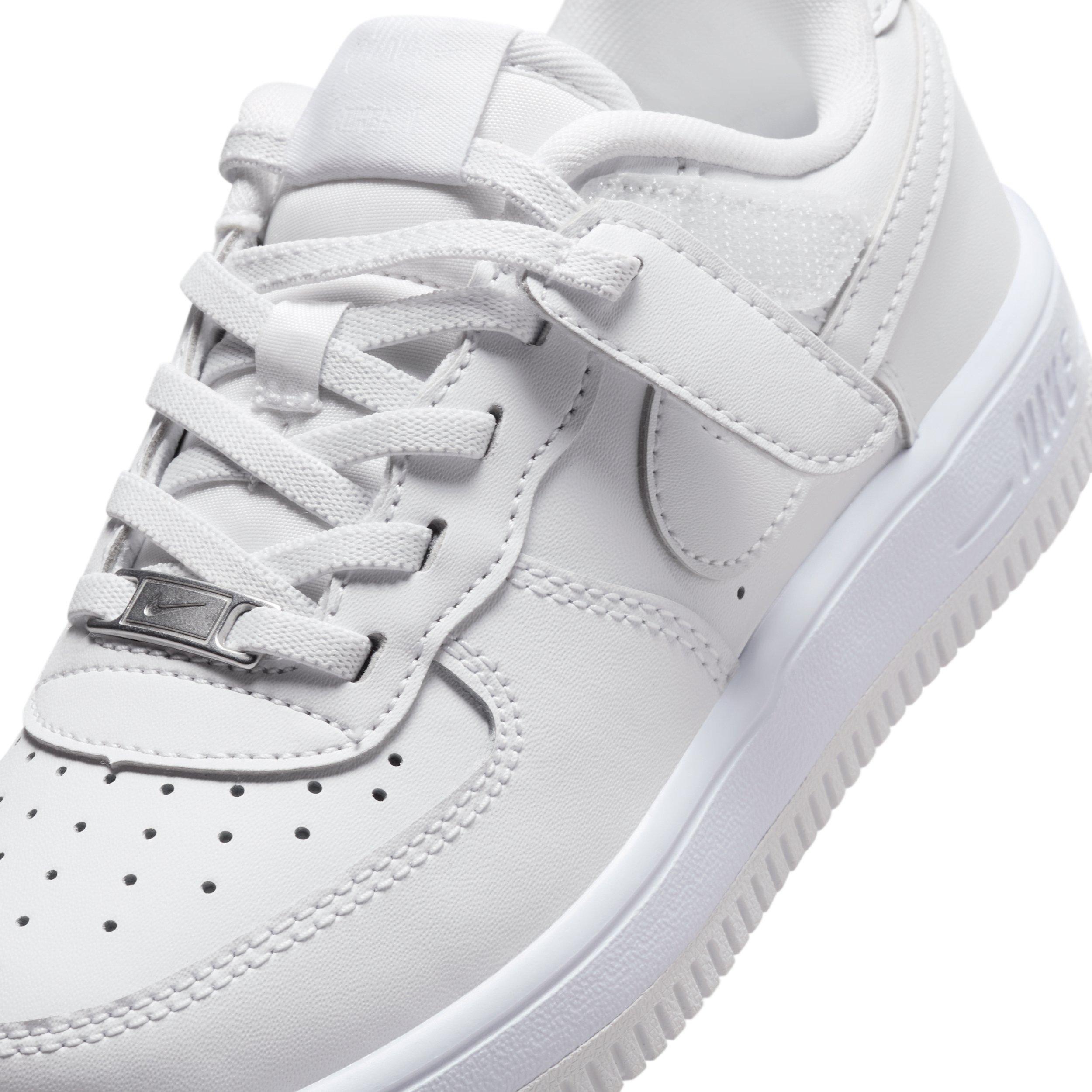 Nike Force 1 Low EasyOn "White/White/White" Preschool Boys' Shoe - WHITE/WHITE/WHITE Thumbnail View 7