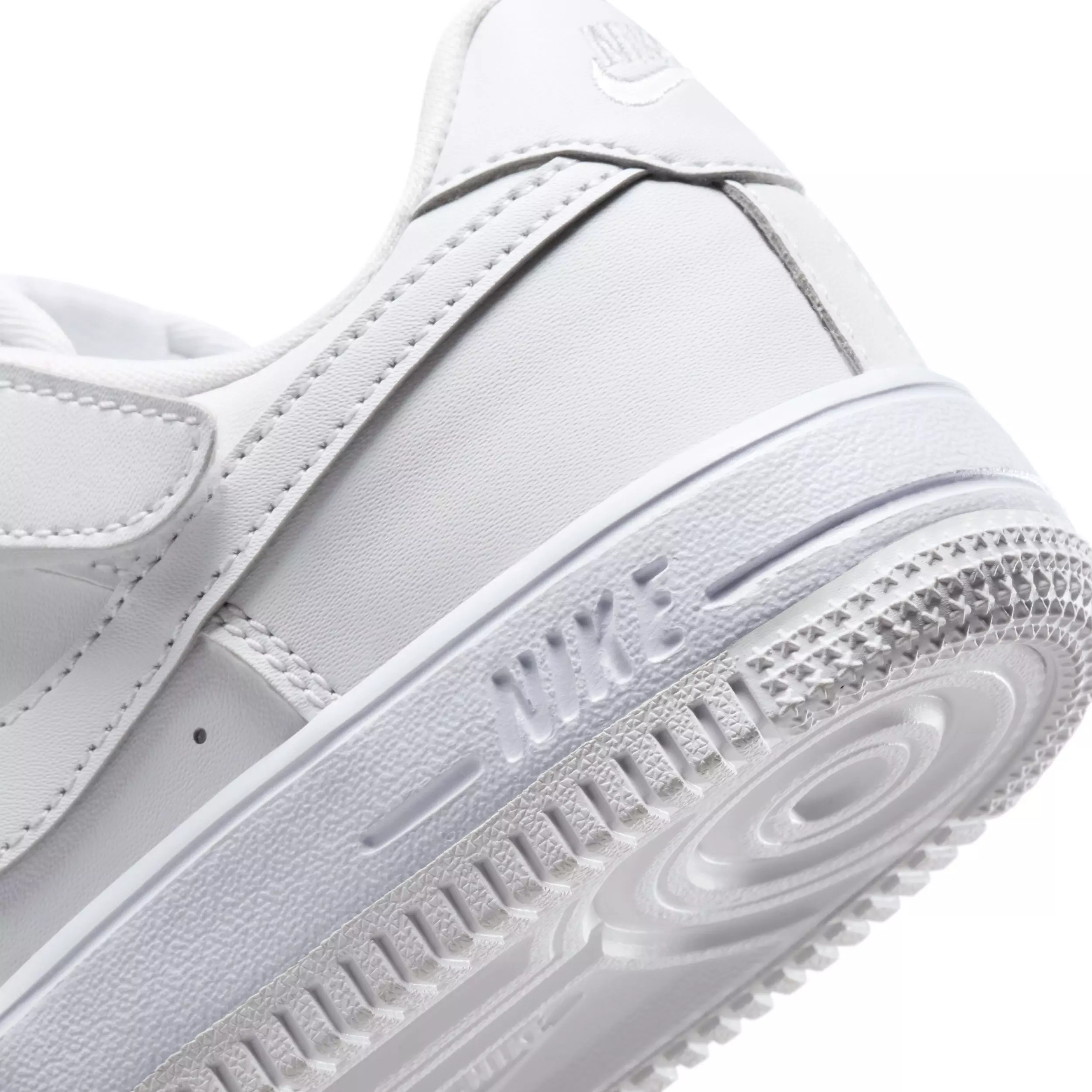 Nike Force 1 Low EasyOn "White/White/White" Preschool Boys' Shoe - WHITE/WHITE/WHITE