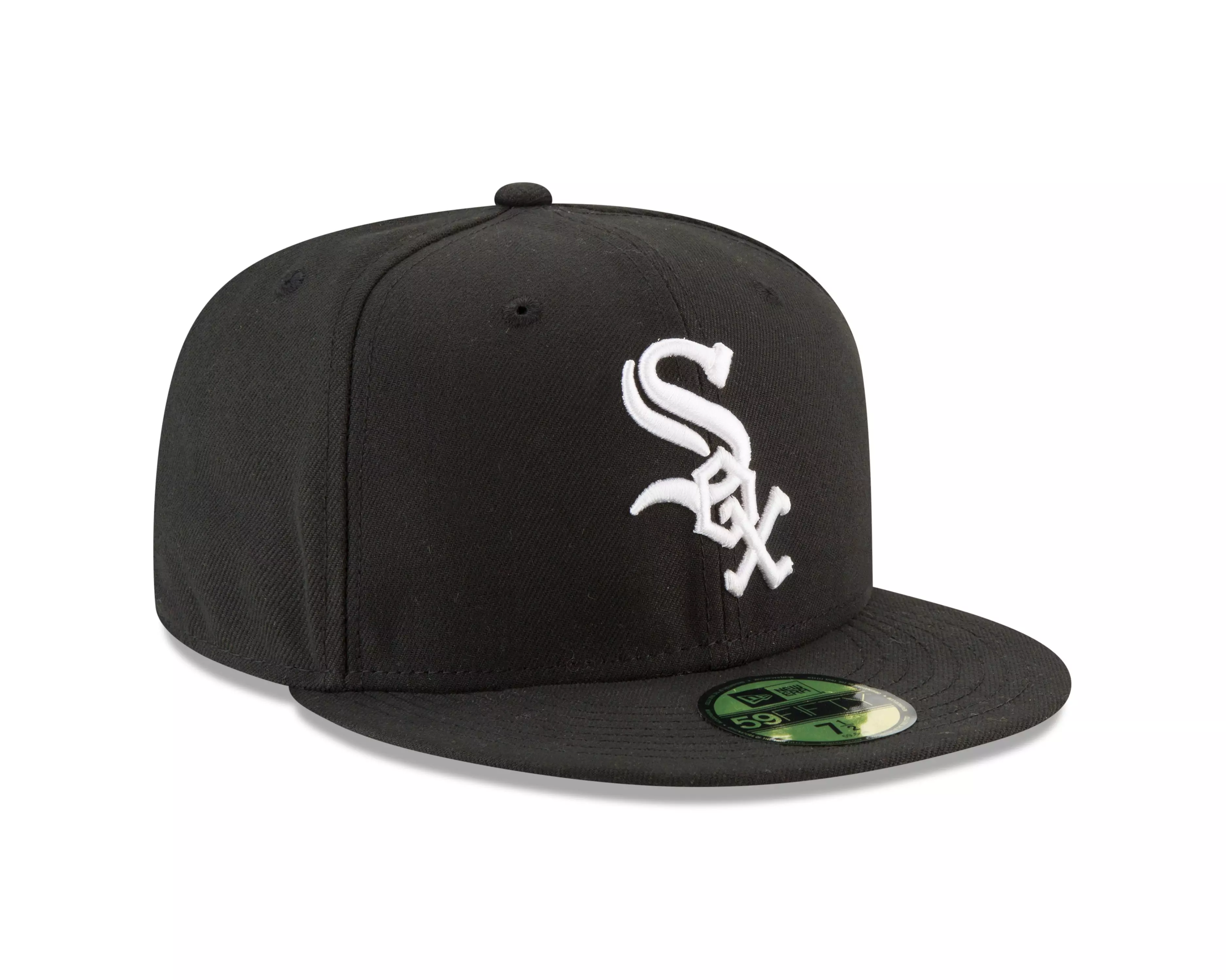 New Era Chicago White Sox Game 59FIFTY Authentic Collection Fitted Hat-Black - BLACK