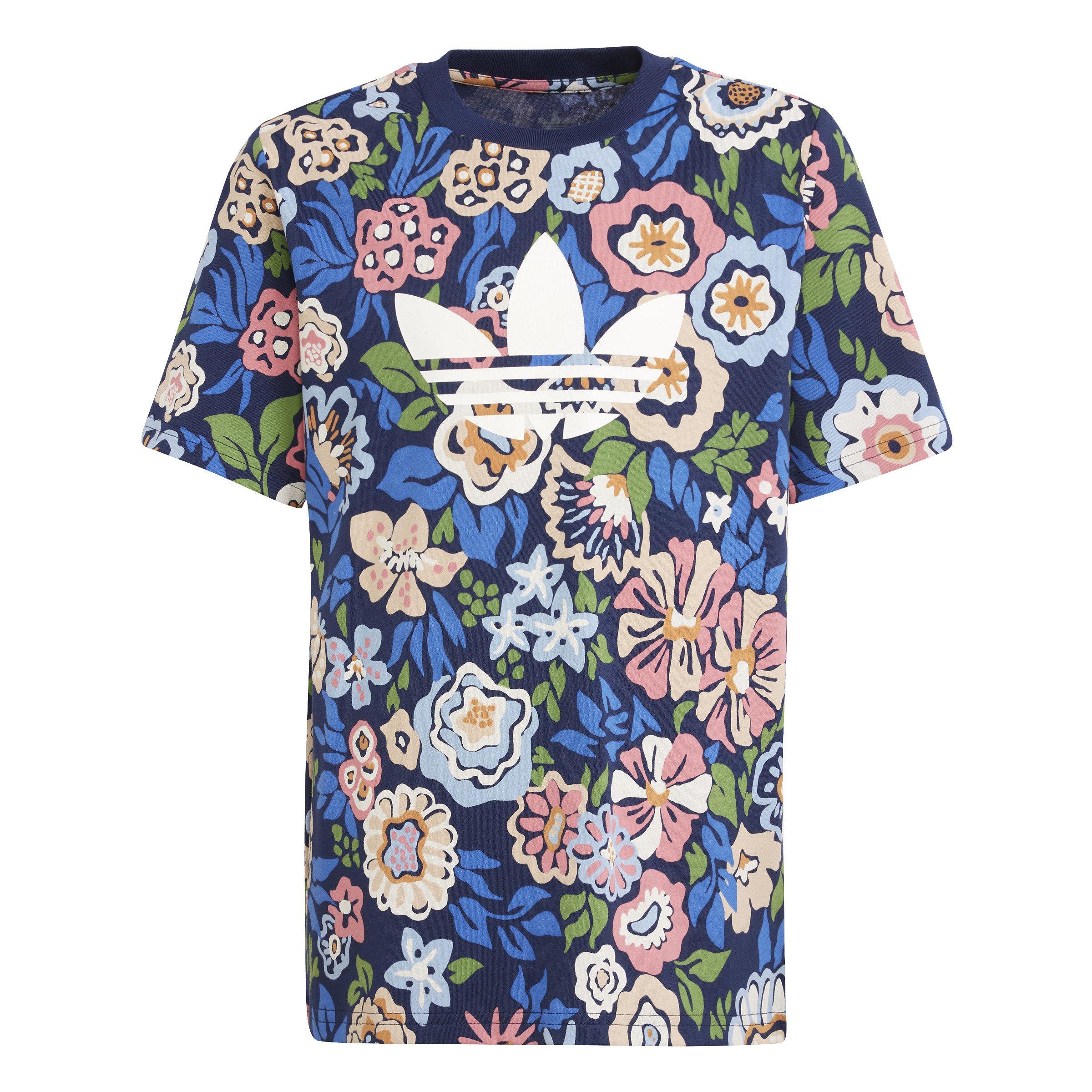 adidas Big Kids' x Liberty London T-Shirt - Blue - BLUE Thumbnail View 6