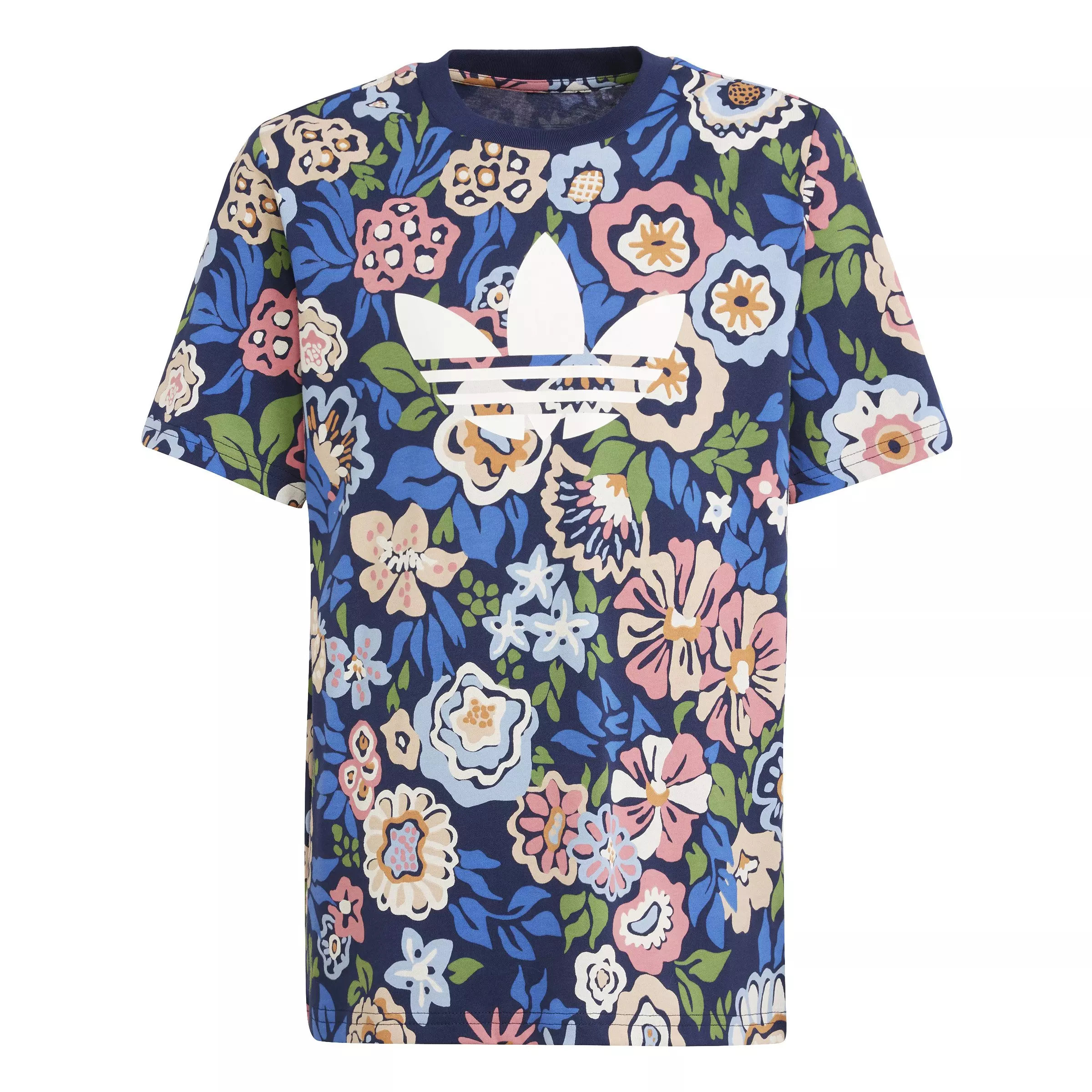 adidas Big Kids' x Liberty London T-Shirt - Blue - BLUE