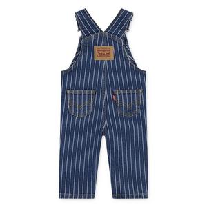Levi's Herringbone Baby Girls' Dark Wash Denim Overalls