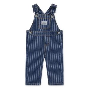Levi's Herringbone Baby Girls' Dark Wash Denim Overalls